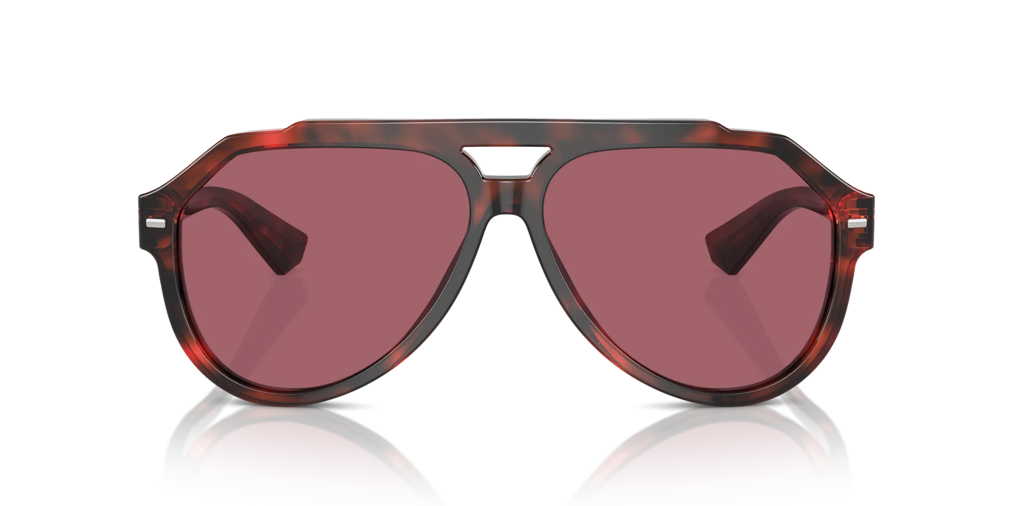 Dolce & Gabbana DG4452 335869 Occhiali da sole Acetato Tartaruga Viola Pilot Normale - immagine 3