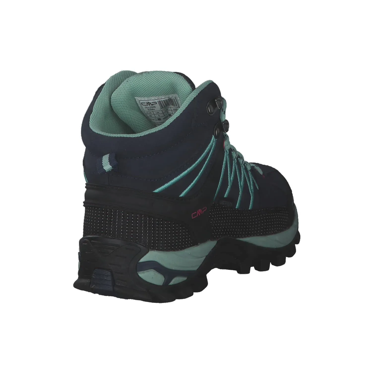 CMP Rigel Mid Wmn Trekking Shoes Wp, Scarpe da trekking Donna, Blue Acqua, 41 EU - immagine 7