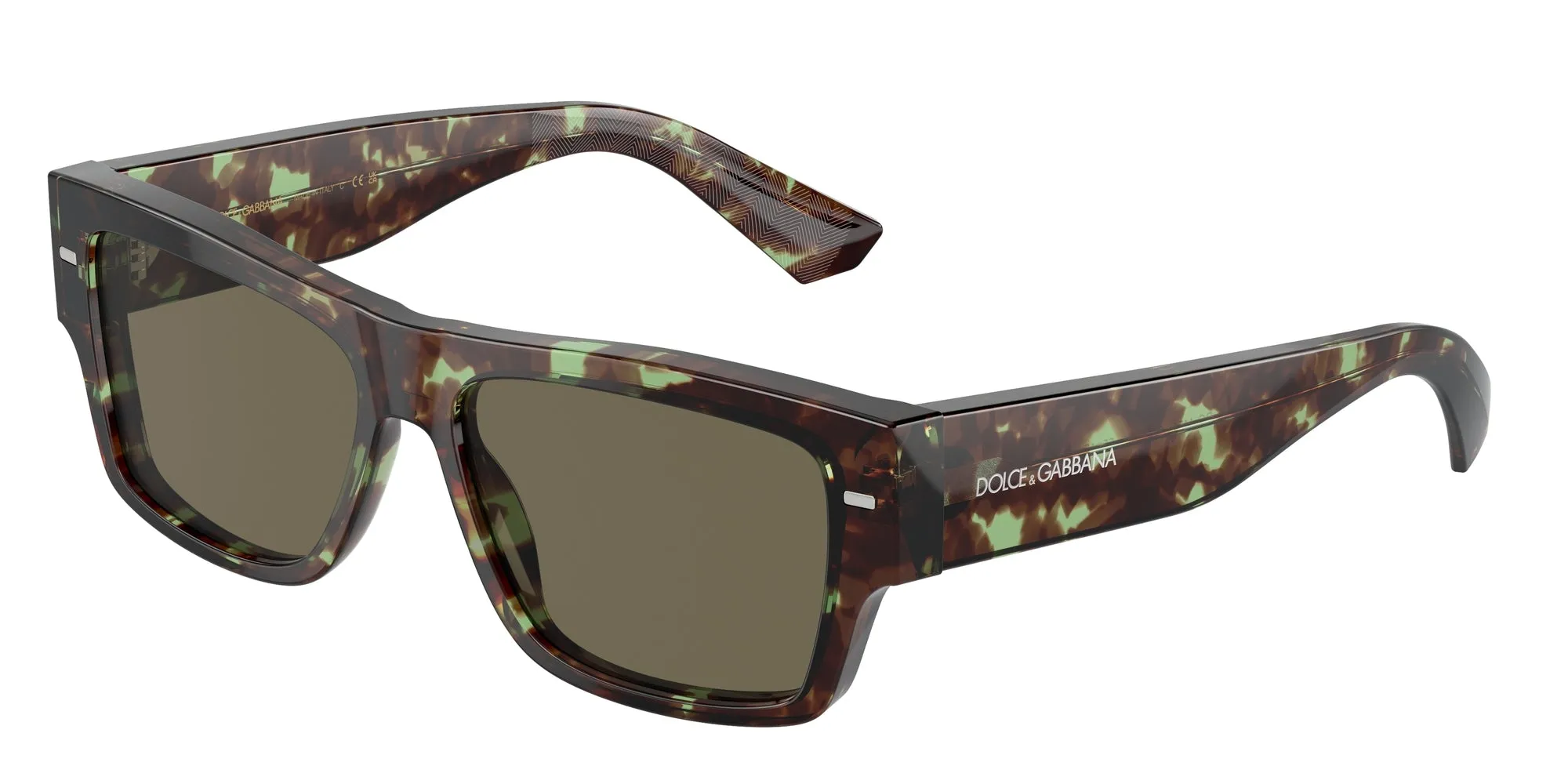 Dolce & Gabbana DG4451 3432/3 Occhiali da sole Acetato Marrone Marrone Squadrata Normale - immagine 1