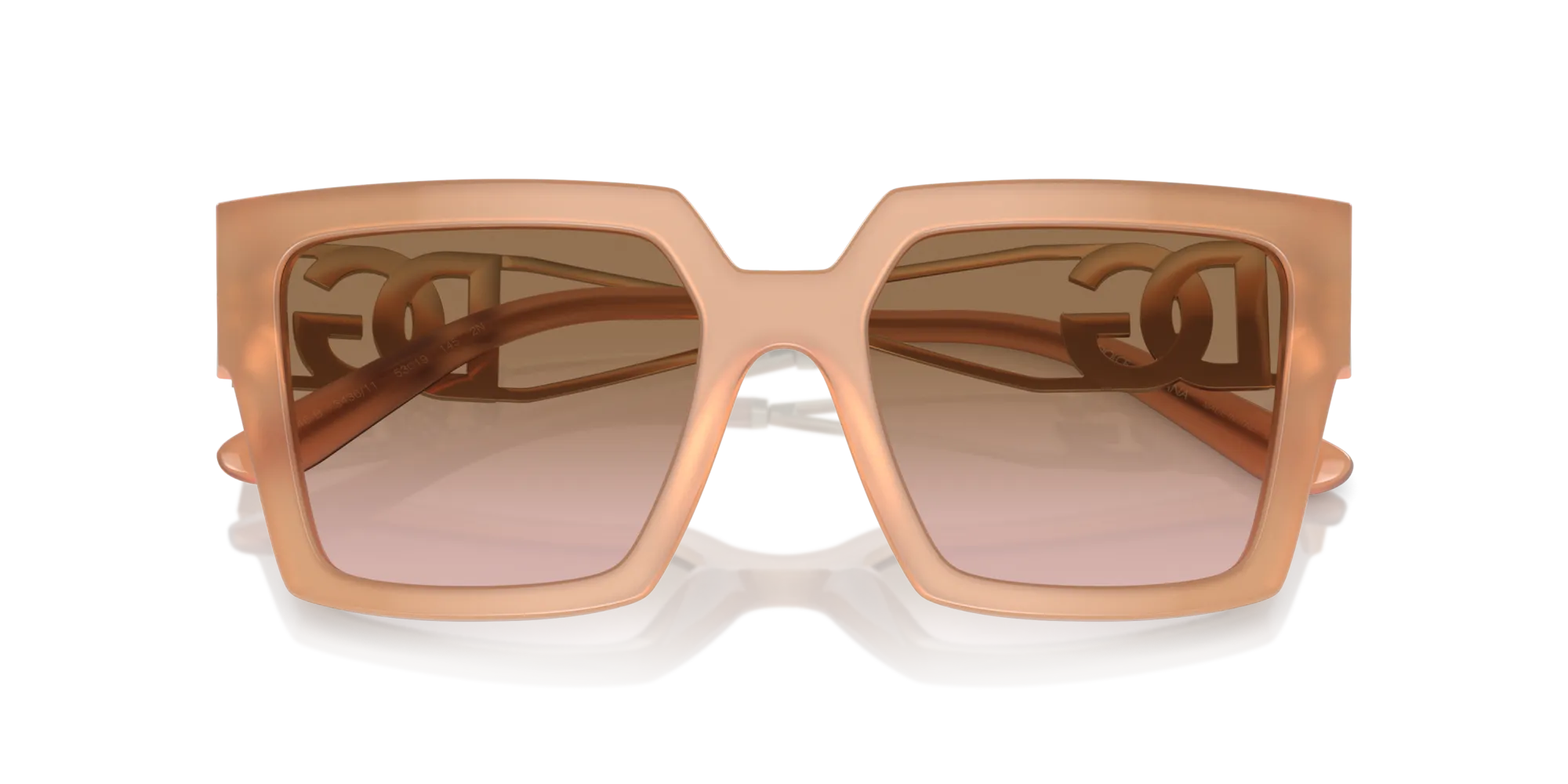 Dolce & Gabbana DG4446B 343611 Occhiali da sole Acetato Rosa Rosa Squadrata Normale Sfumato - immagine 2