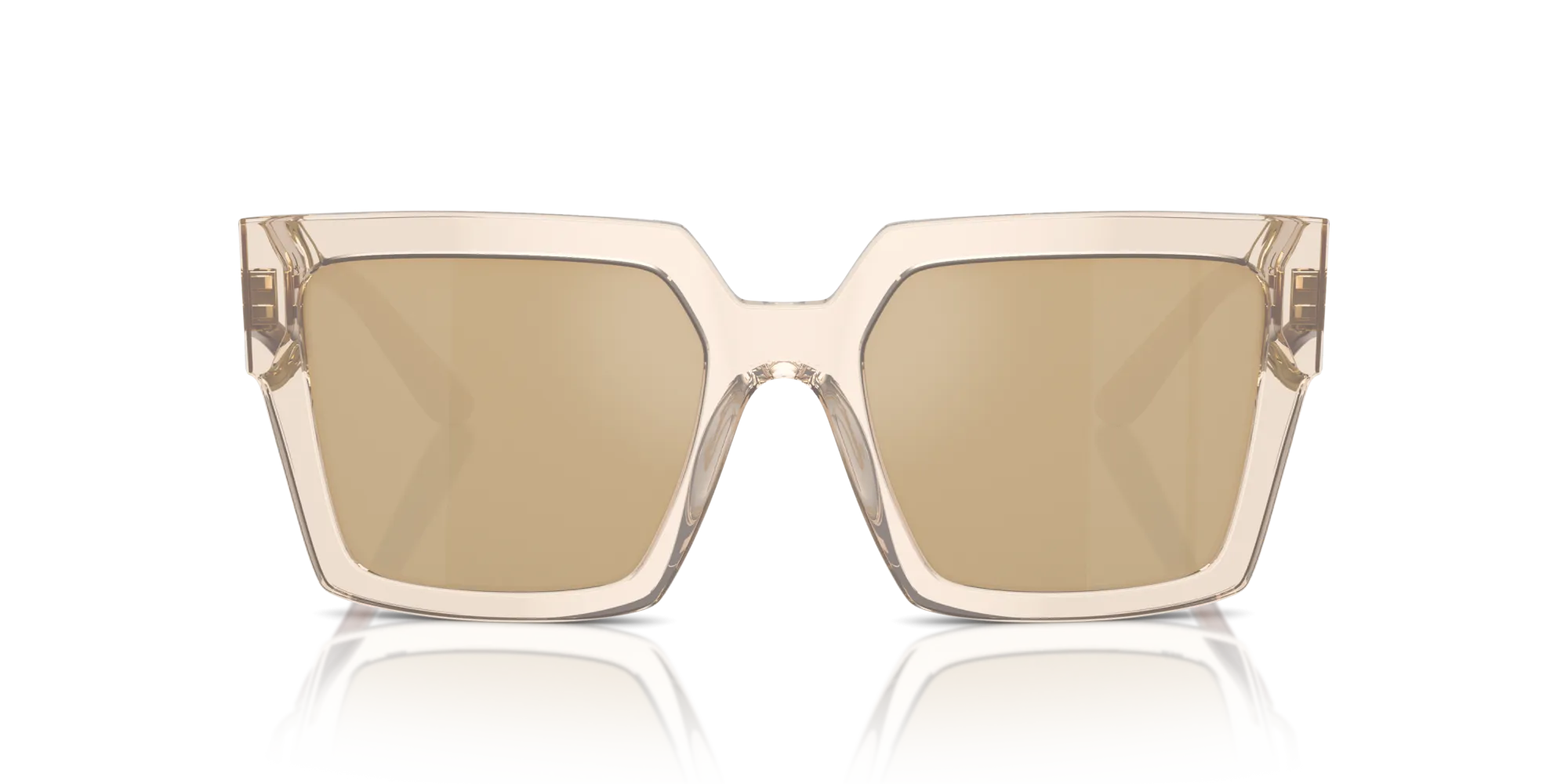 Dolce & Gabbana DG4446B 343203 Occhiali da sole Acetato Marrone Giallo Squadrata Normale - immagine 3