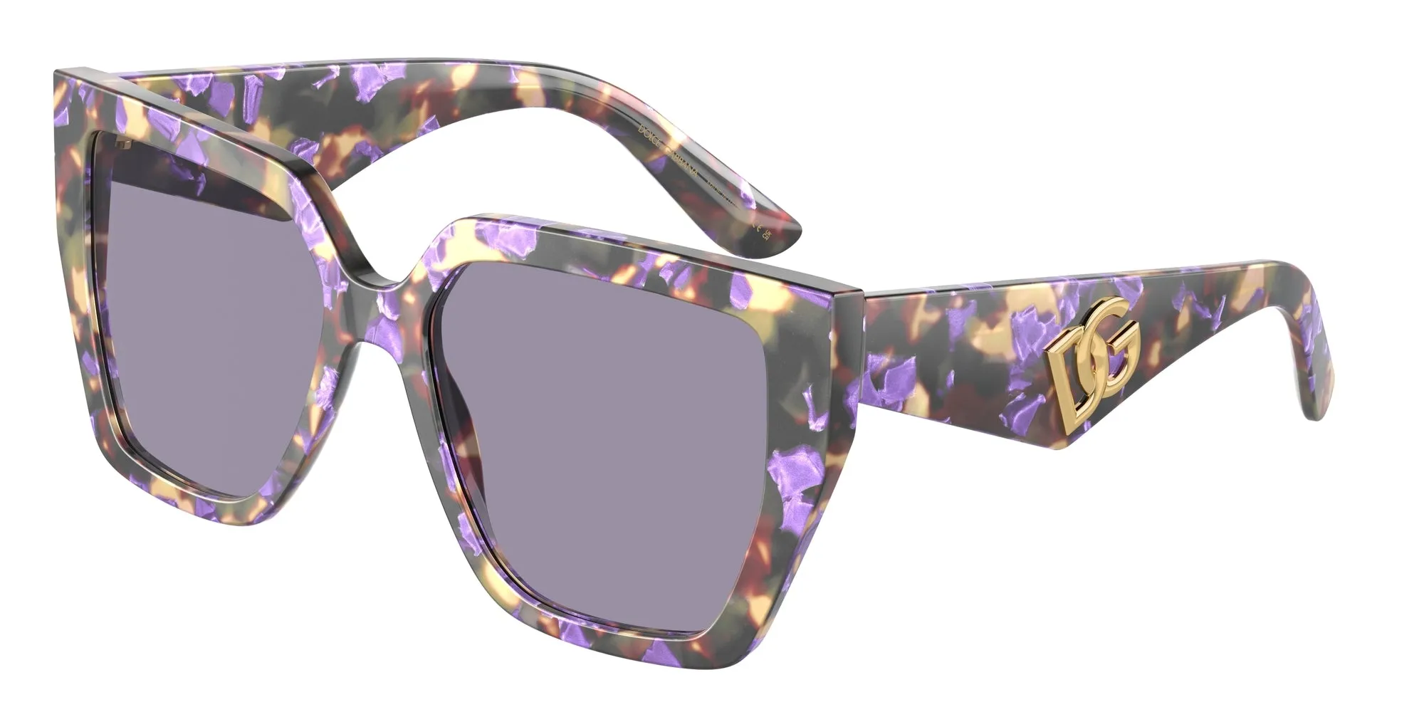 Dolce & Gabbana DG4438 3439/1 Occhiali da sole Acetato Blu Grigio Squadrata Normale - immagine 1