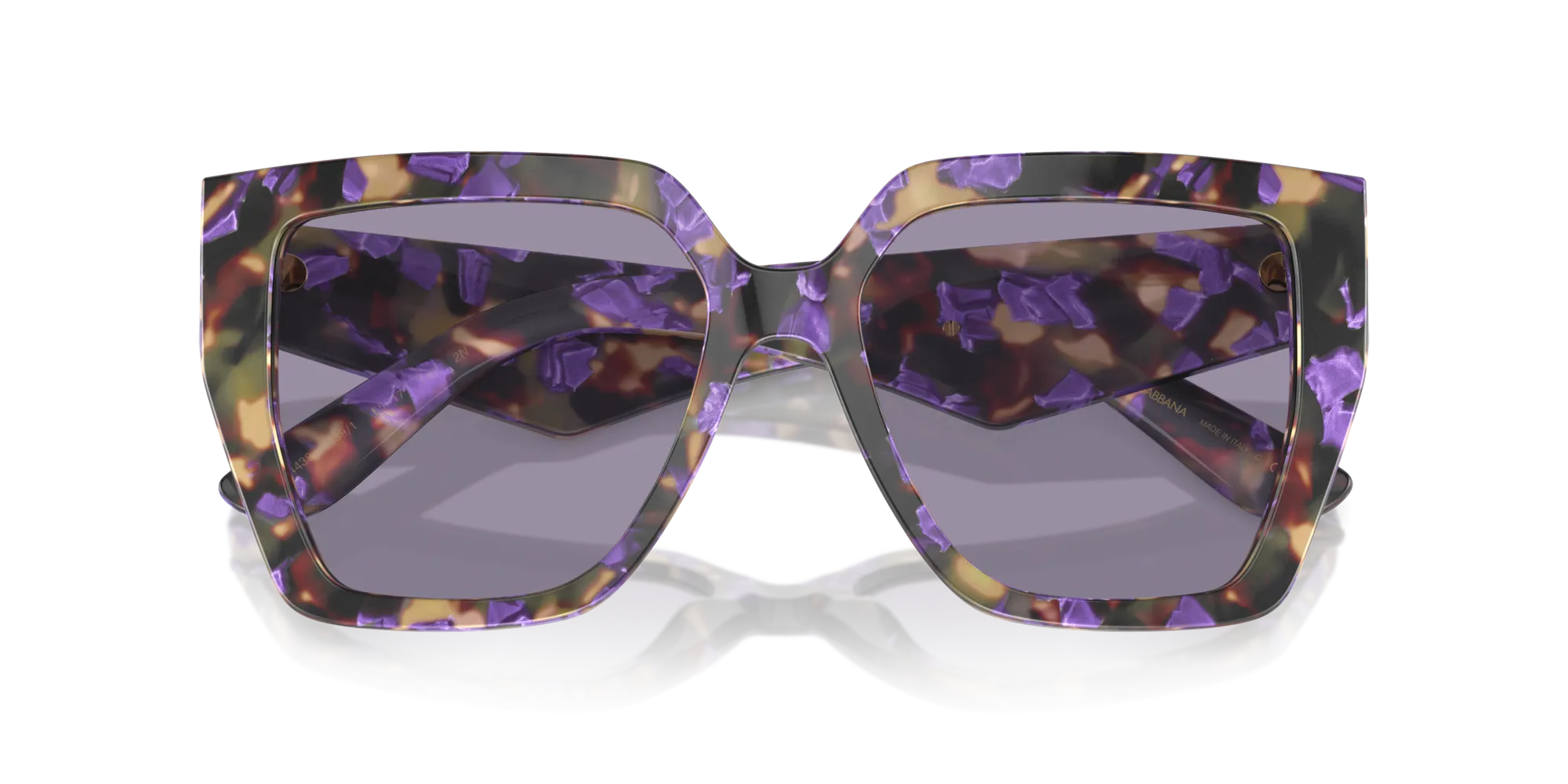 Dolce & Gabbana DG4438 3439/1 Occhiali da sole Acetato Blu Grigio Squadrata Normale - immagine 2
