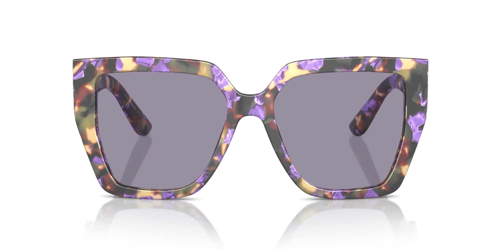 Dolce & Gabbana DG4438 3439/1 Occhiali da sole Acetato Blu Grigio Squadrata Normale - immagine 3