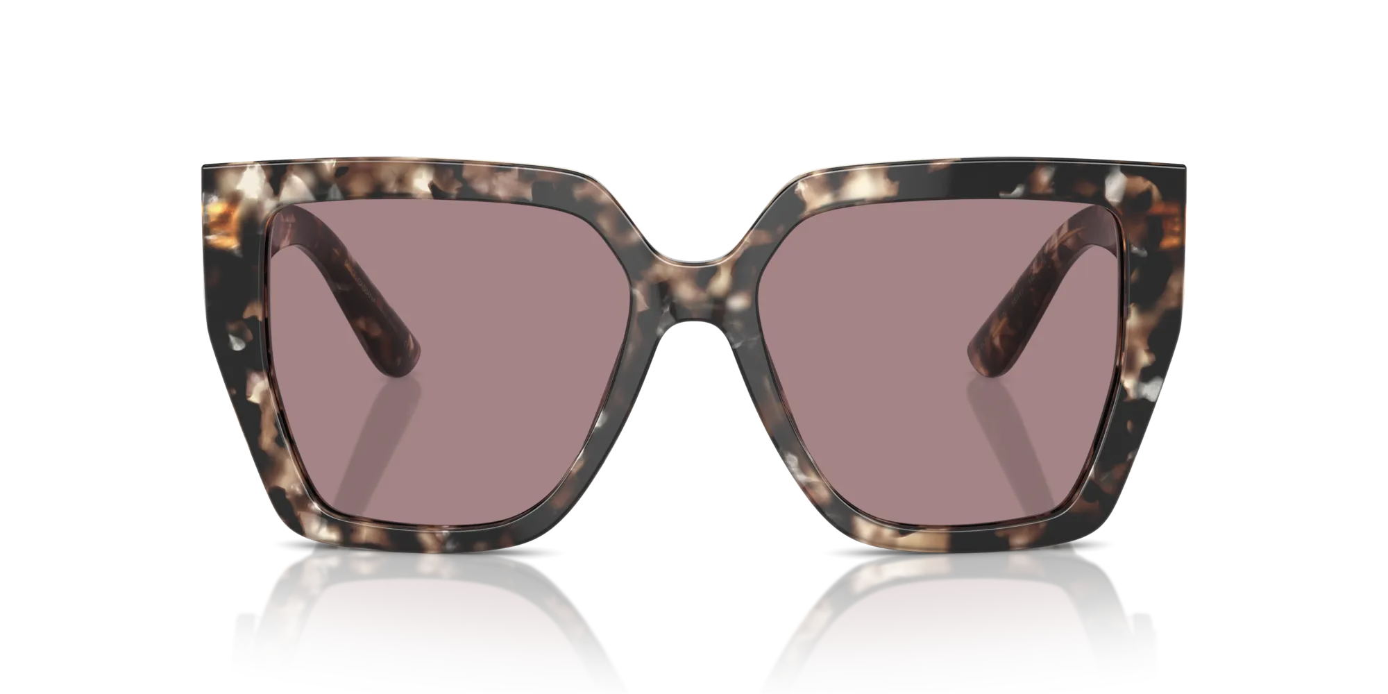 Dolce & Gabbana DG4438 34387N Occhiali da sole Acetato Marrone Marrone Squadrata Normale - immagine 3