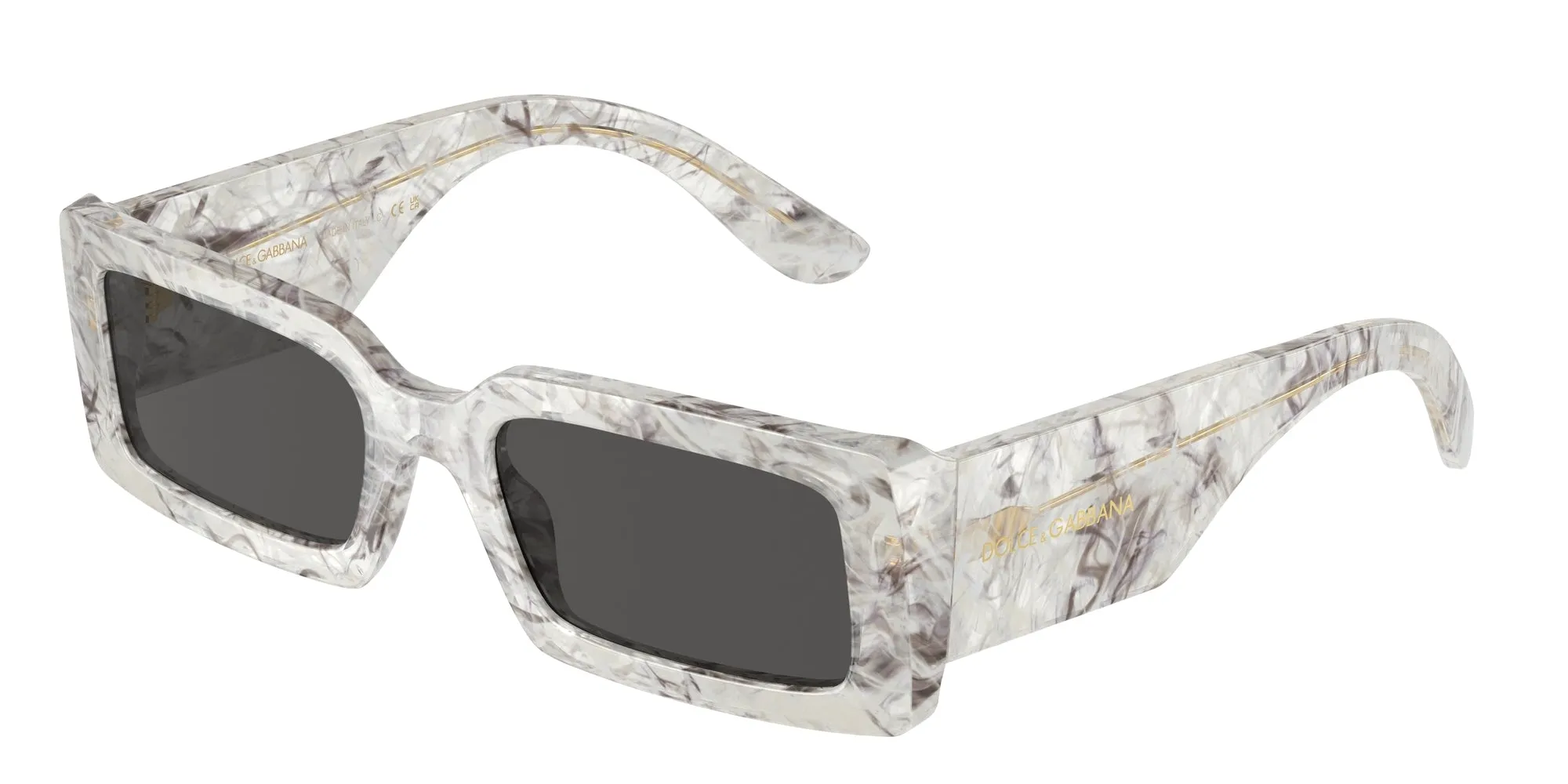 Dolce & Gabbana DG4416 342887 Occhiali da sole Acetato Grigio Grigio Squadrata Normale - immagine 1