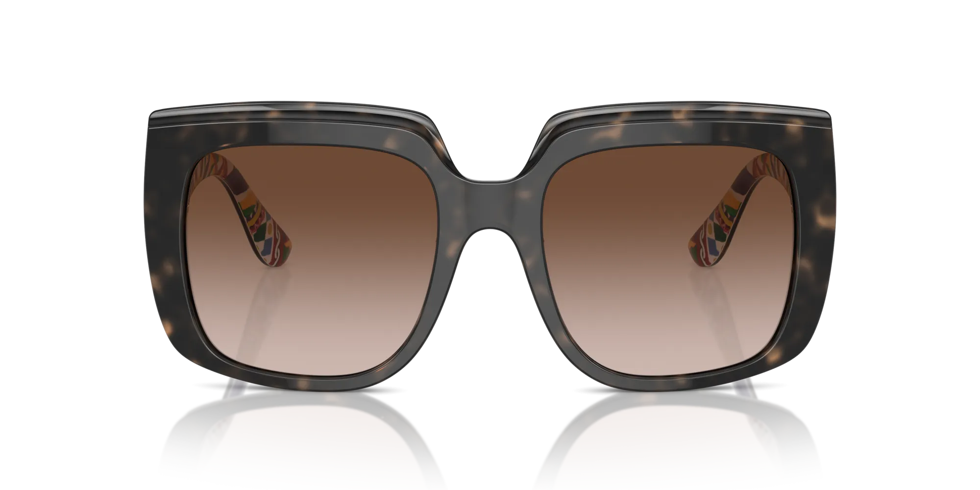 Dolce & Gabbana DG4414 321713 Occhiali da sole Acetato Tartaruga Marrone Squadrata Normale Sfumato - immagine 3