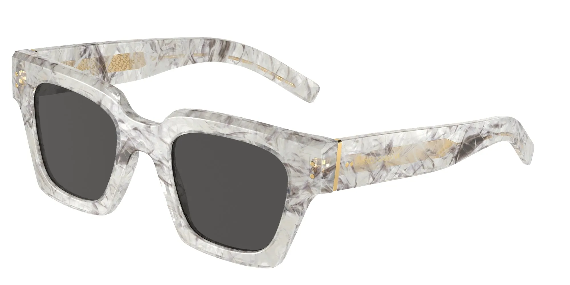 Dolce & Gabbana DG4413 342887 Occhiali da sole Acetato Grigio Grigio Squadrata Normale - immagine 1