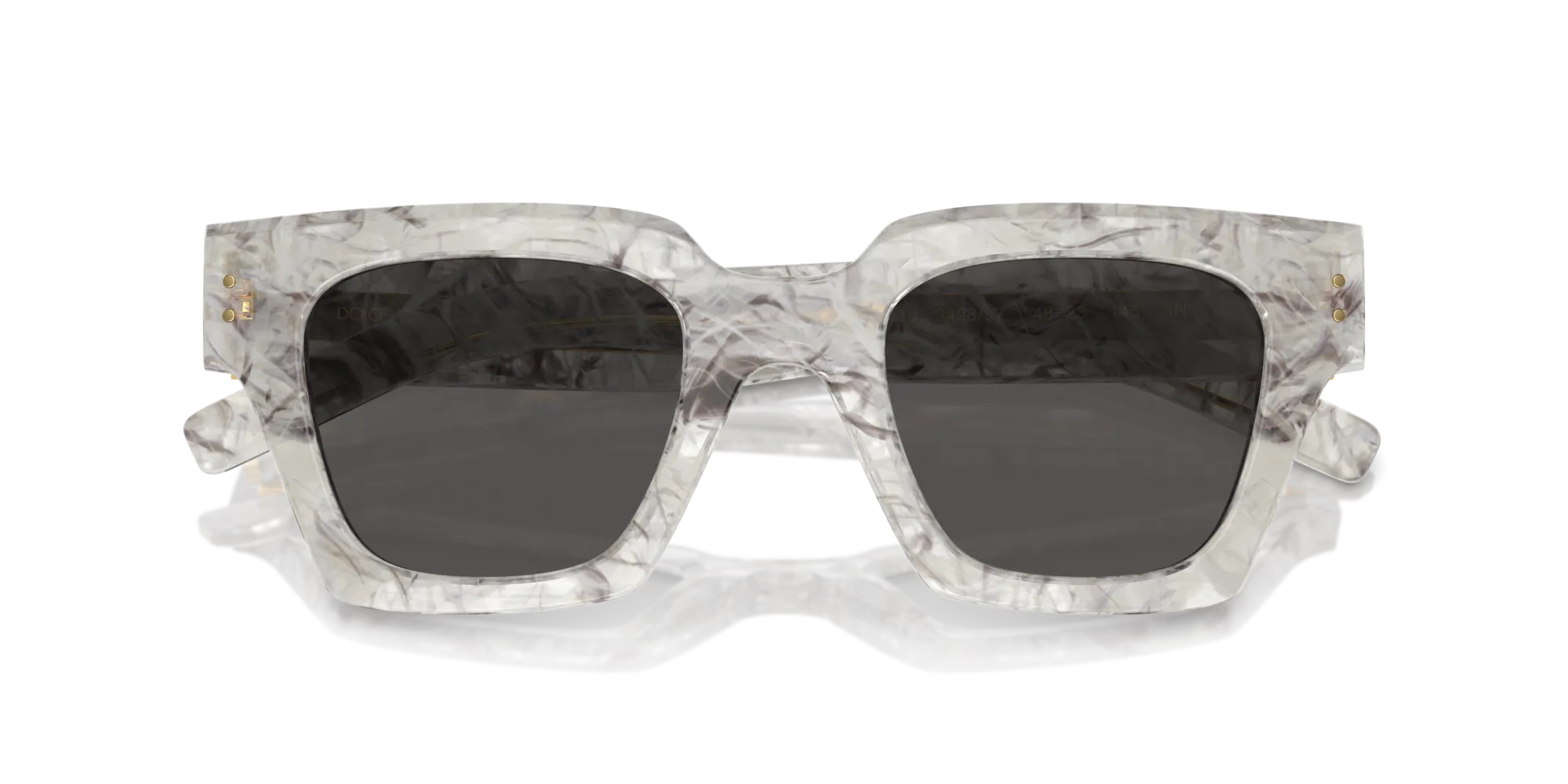 Dolce & Gabbana DG4413 342887 Occhiali da sole Acetato Grigio Grigio Squadrata Normale - immagine 2