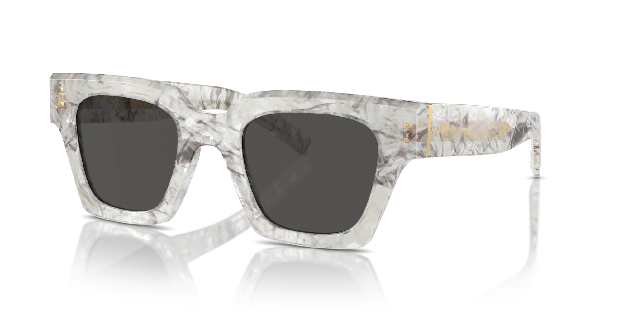 Dolce & Gabbana DG4413 342887 Occhiali da sole Acetato Grigio Grigio Squadrata Normale - immagine 4