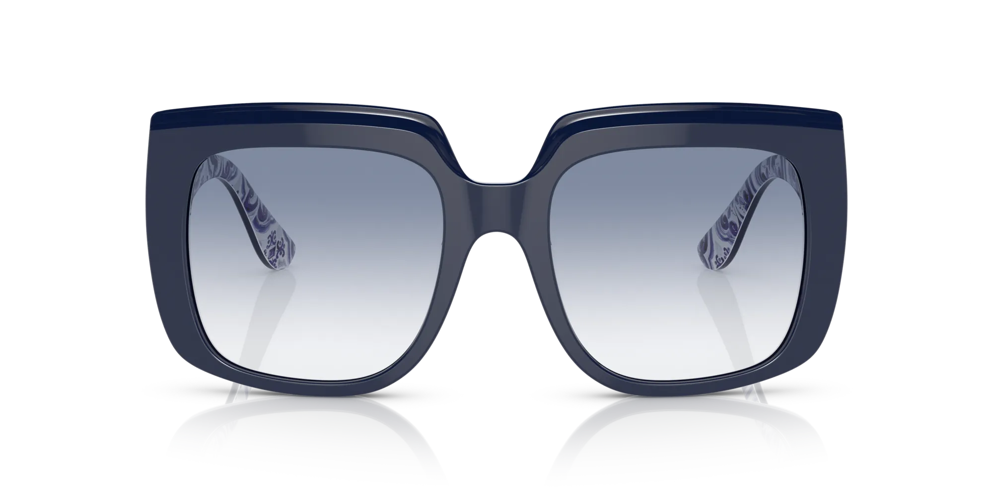 Dolce & Gabbana DG4414 341419 Occhiali da sole Acetato Blu Blu Squadrata Normale Sfumato - immagine 3