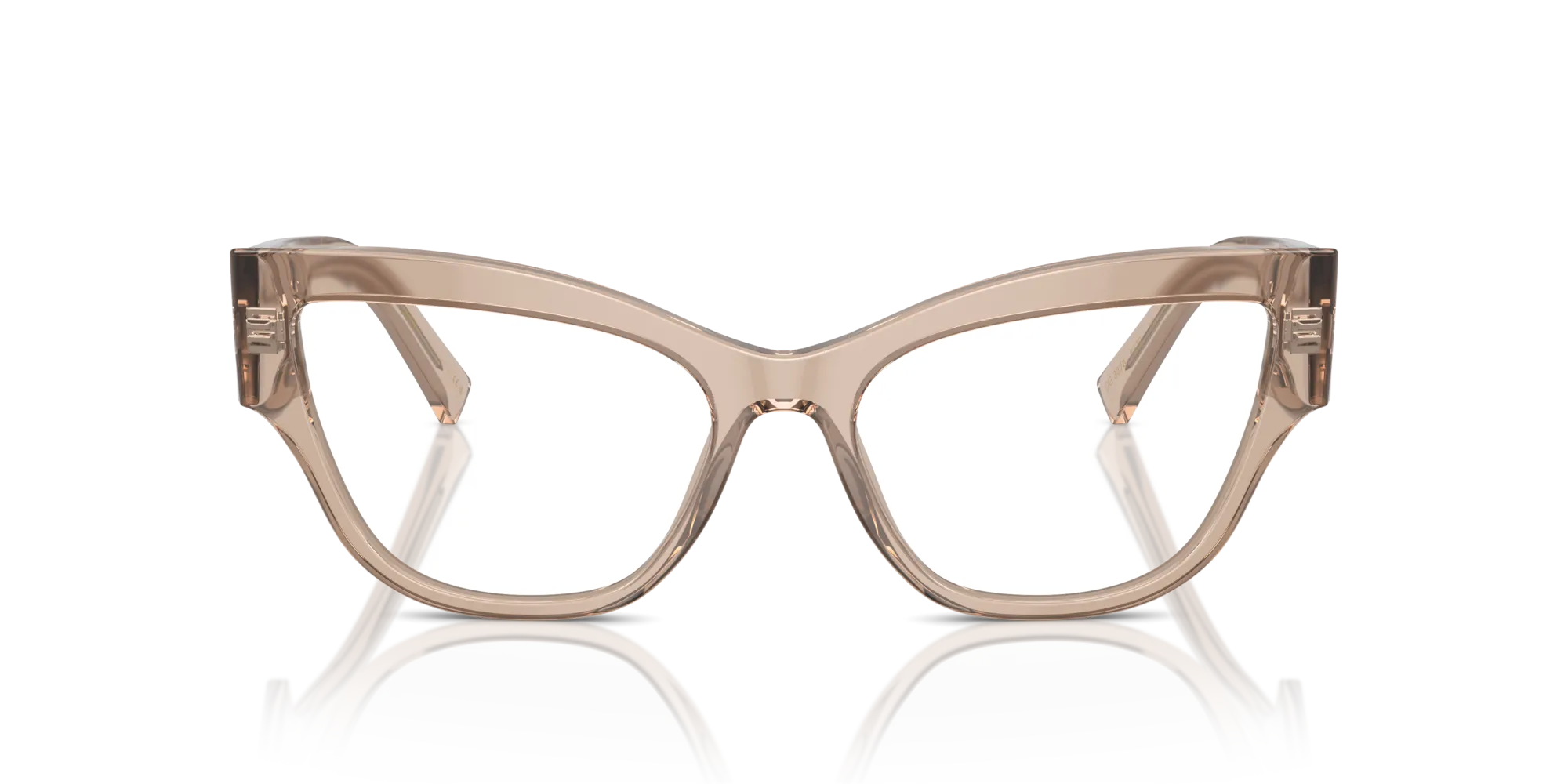 Dolce & Gabbana DG3378 3432 Montature da vista Acetato Marrone Trasparente Cat Eye Normale - immagine 3