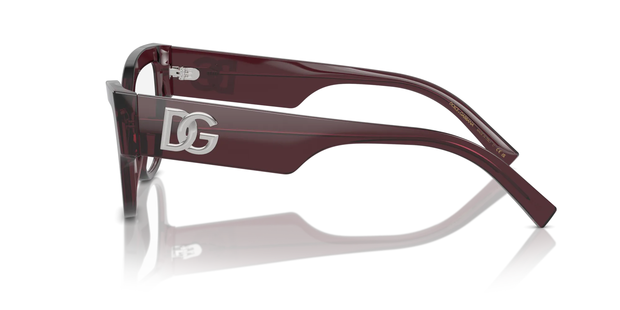 Dolce & Gabbana DG3378 3045 Montature da vista Acetato Viola Trasparente Cat Eye Normale - immagine 4