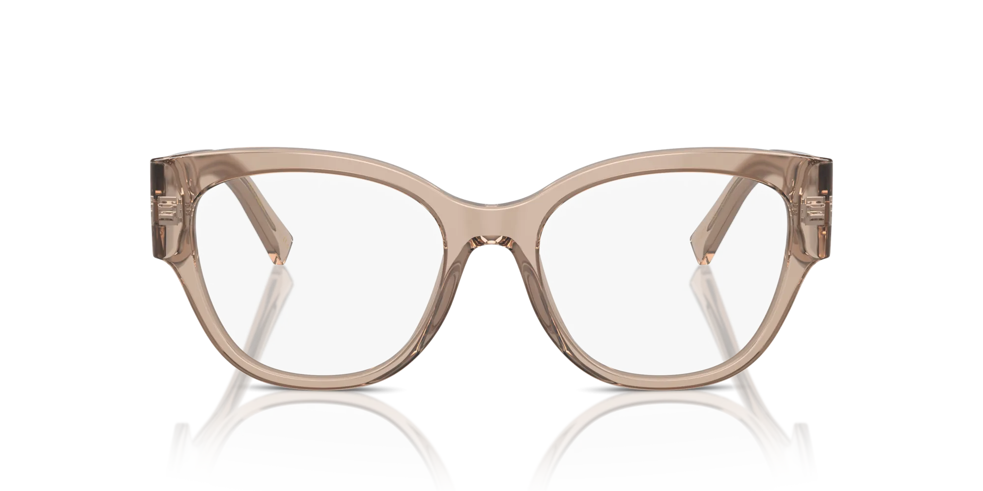 Dolce & Gabbana DG3377 3432 Montature da vista Acetato Marrone Trasparente Farfalla Normale - immagine 3