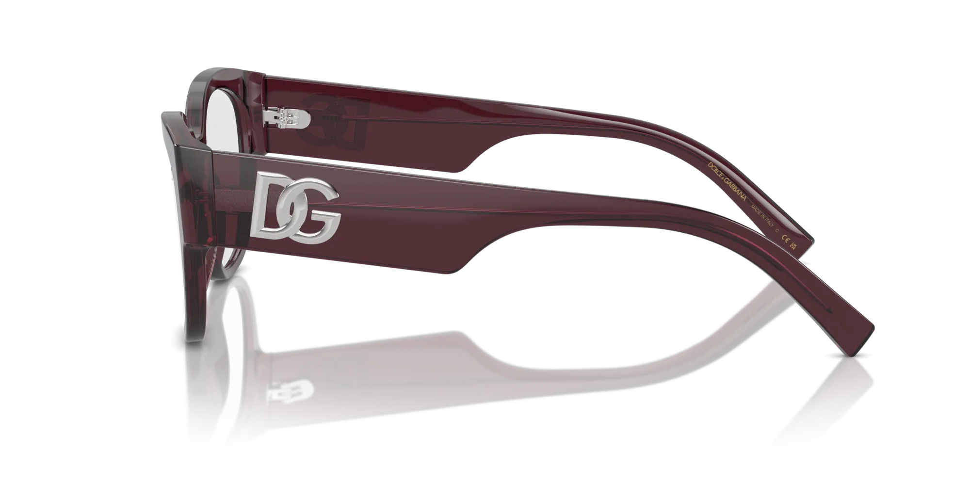 Dolce & Gabbana DG3377 3045 Montature da vista Acetato Viola Trasparente Farfalla Normale - immagine 4