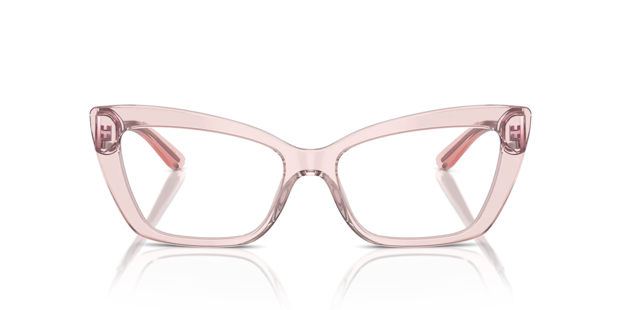 Dolce & Gabbana DG3375B 3148 Montature da vista Acetato Rosa Trasparente Cat Eye Normale - immagine 3