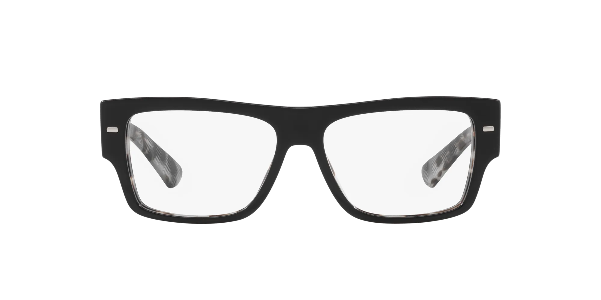 Dolce & Gabbana DG3379 3403 Montature da vista Acetato Nero Trasparente Squadrata Normale - immagine 2