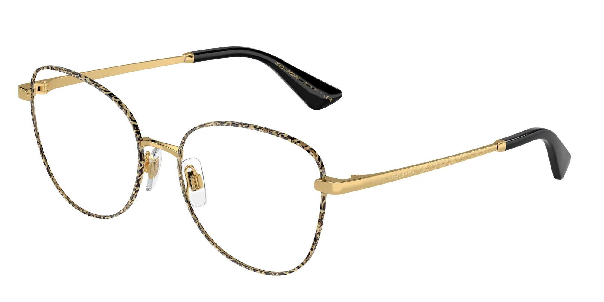 Dolce & Gabbana DG1355 1364 Montature da vista Acciaio Oro Farfalla Normale - immagine 1