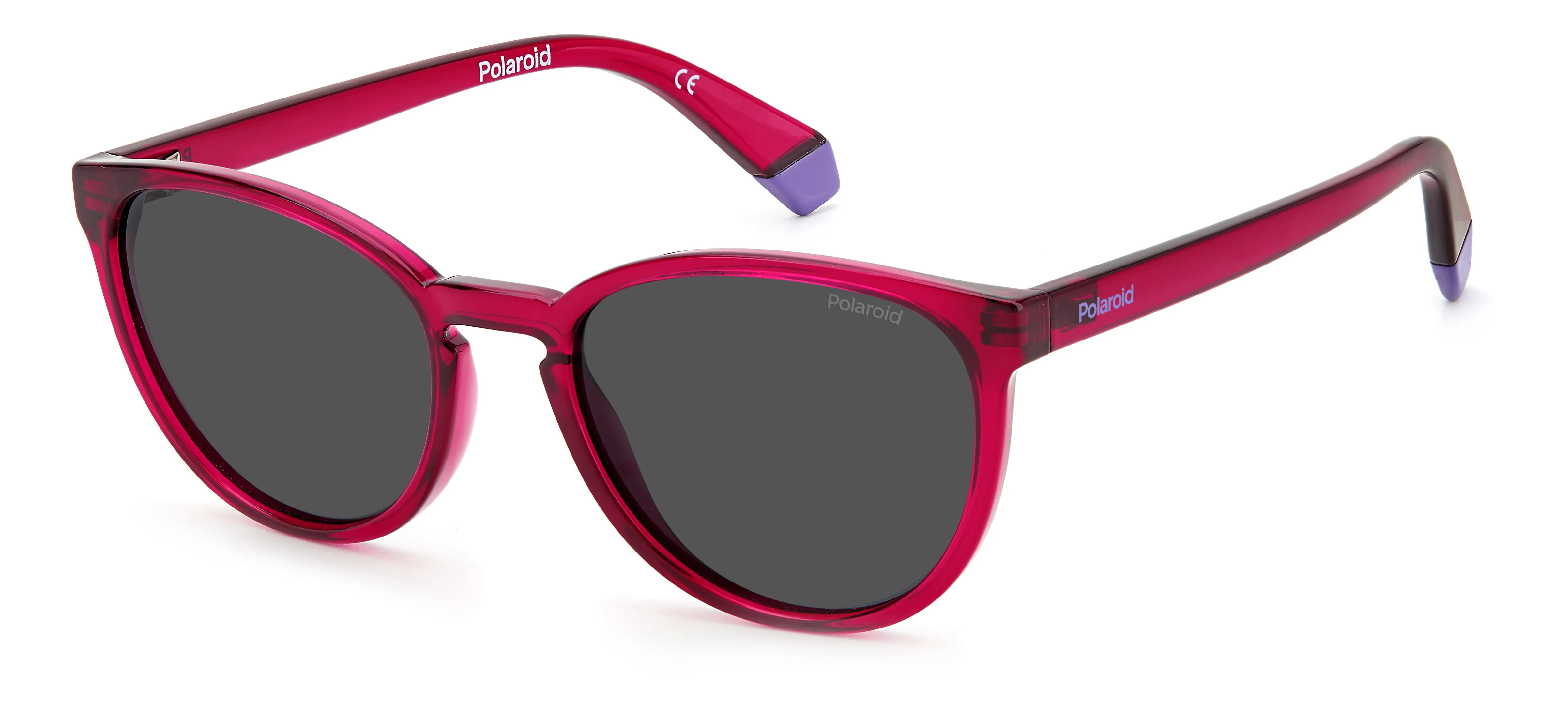 Polaroid PLD 8047/S MU1/M9 Occhiali da sole bambino Plastica Fucsia Grigio Cat Eye - immagine 1
