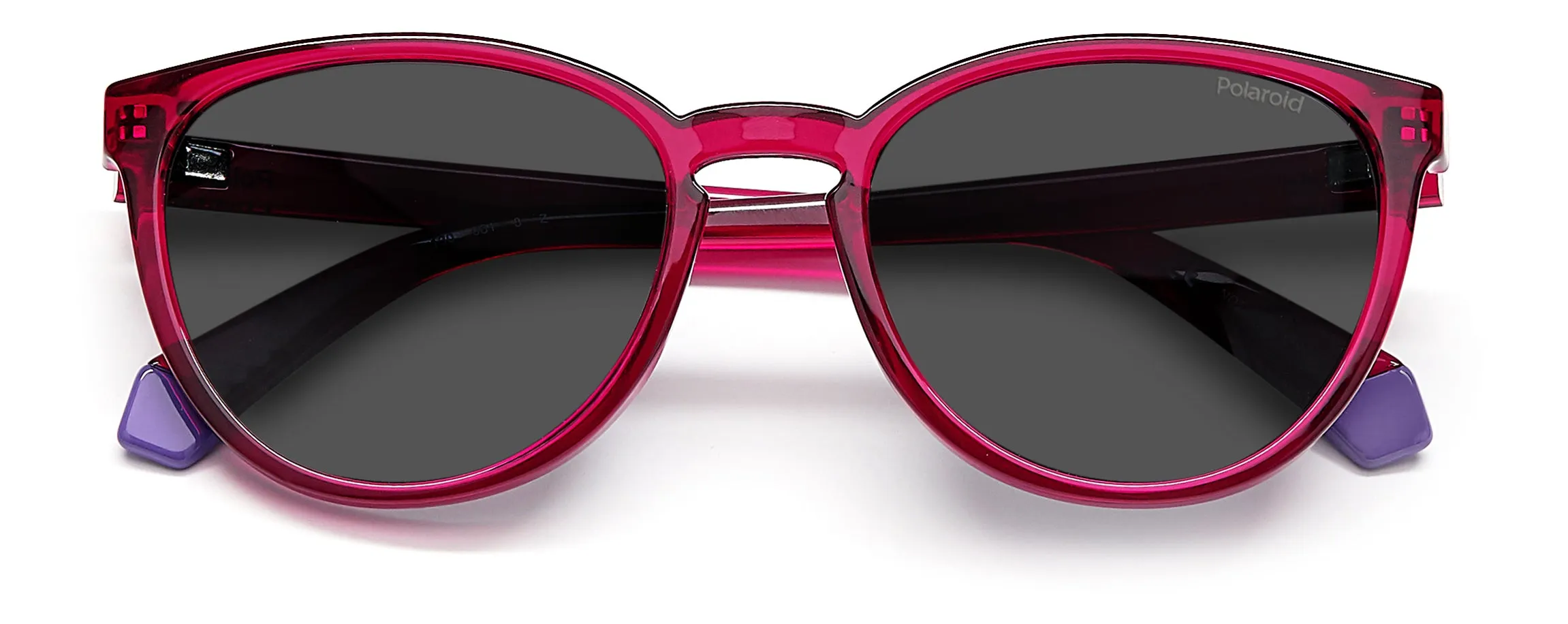 Polaroid PLD 8047/S MU1/M9 Occhiali da sole bambino Plastica Fucsia Grigio Cat Eye - immagine 3