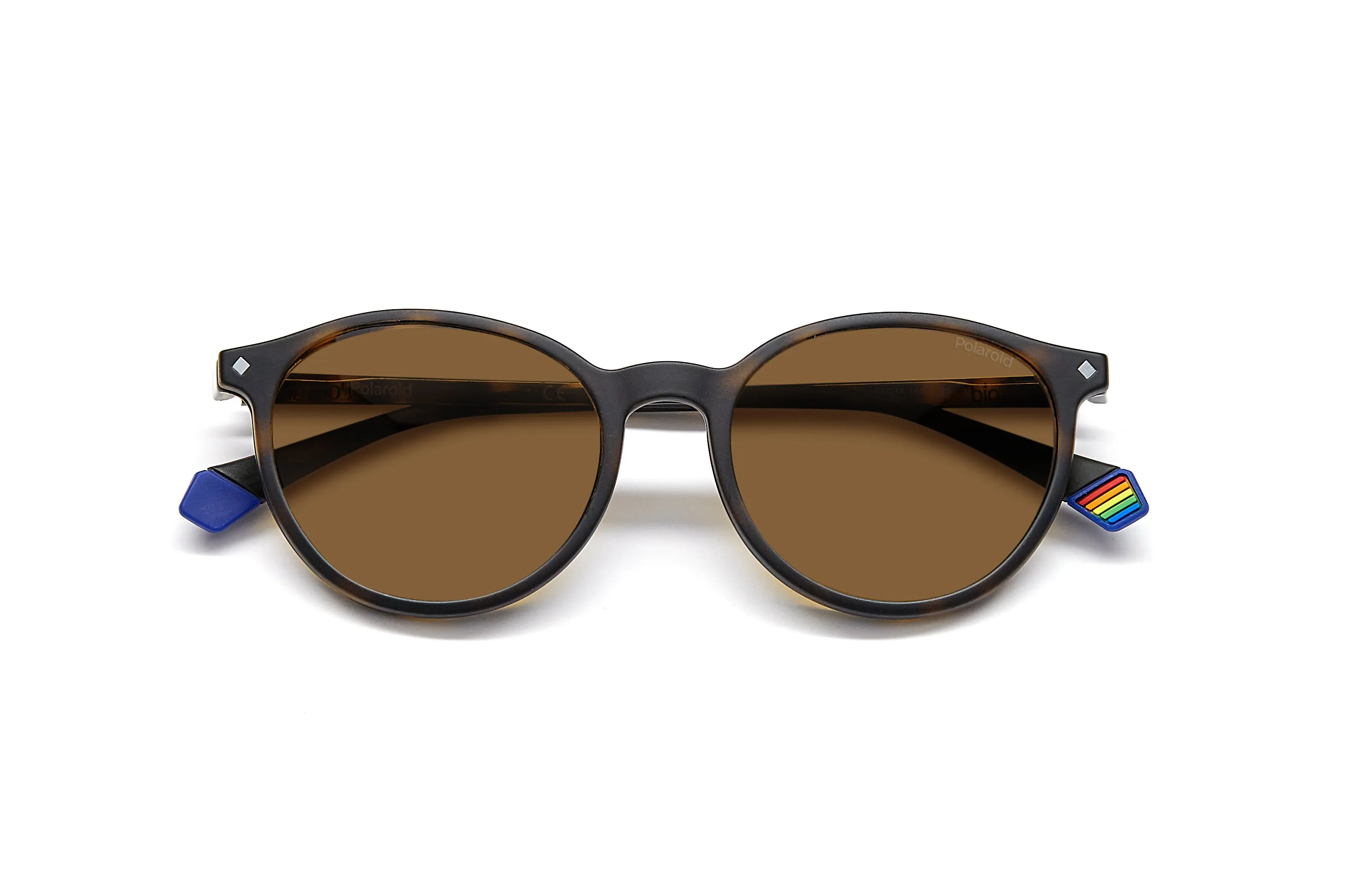Polaroid PLD 6137/CS 086/SP Occhiali da sole Plastica Havana Rame Rotonda Polarizzata - immagine 4