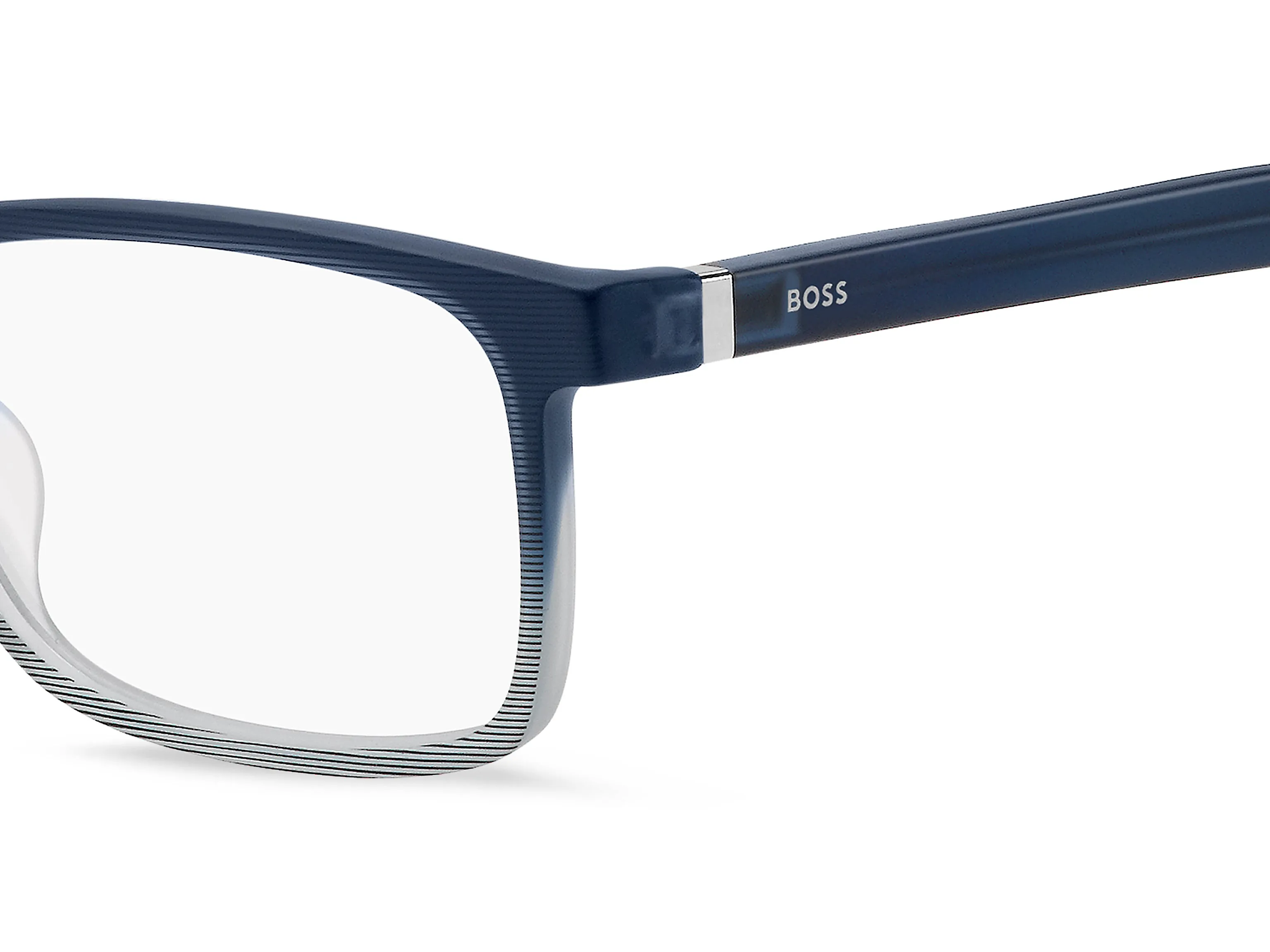 Hugo Boss BOSS 1084/IT 26O Montature da vista Acetato Blu Squadrata - immagine 3