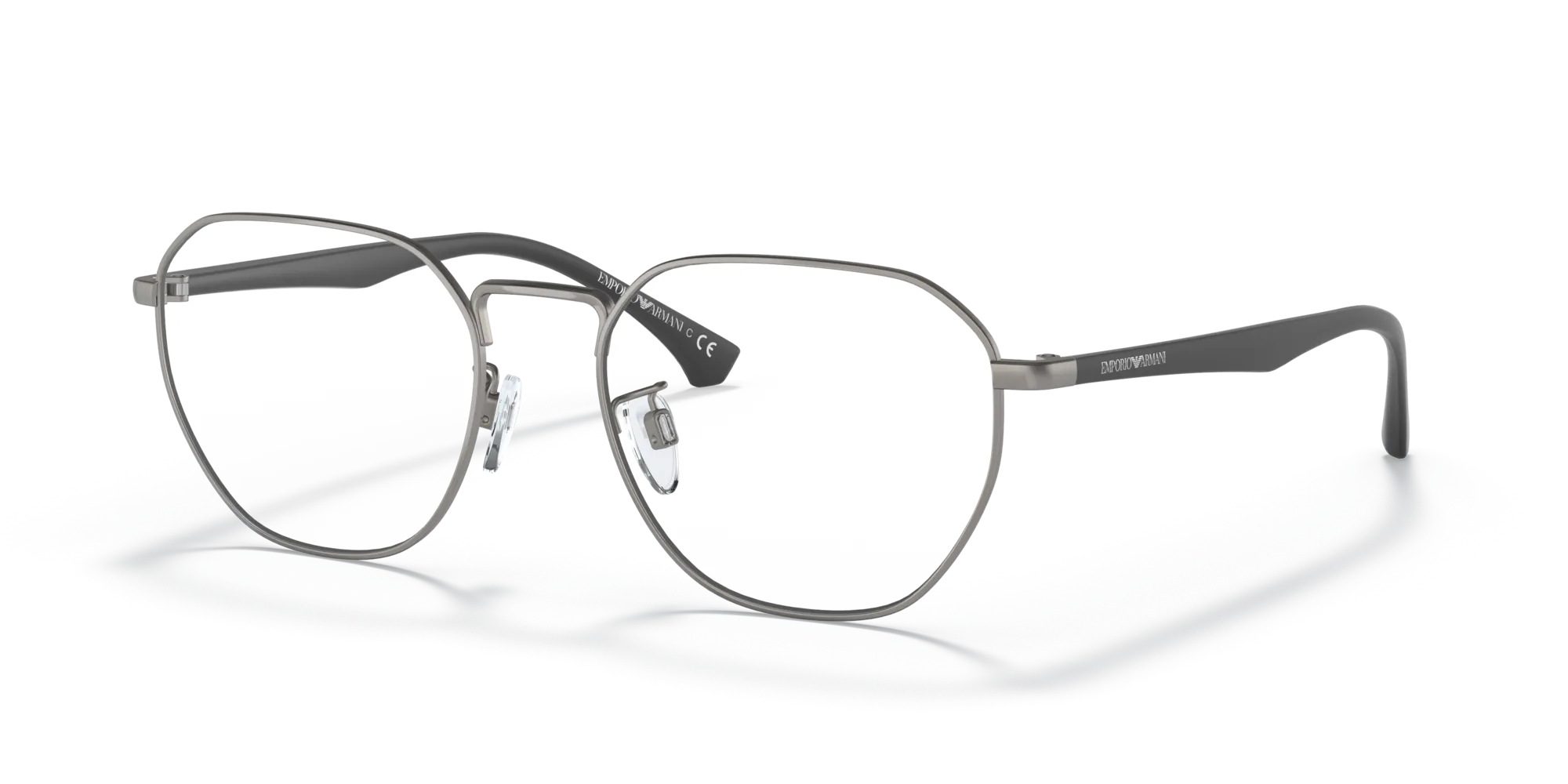 Emporio Armani EA1128D 3010 Montature da vista Metallo Grigio Rotonda Normale - immagine 4