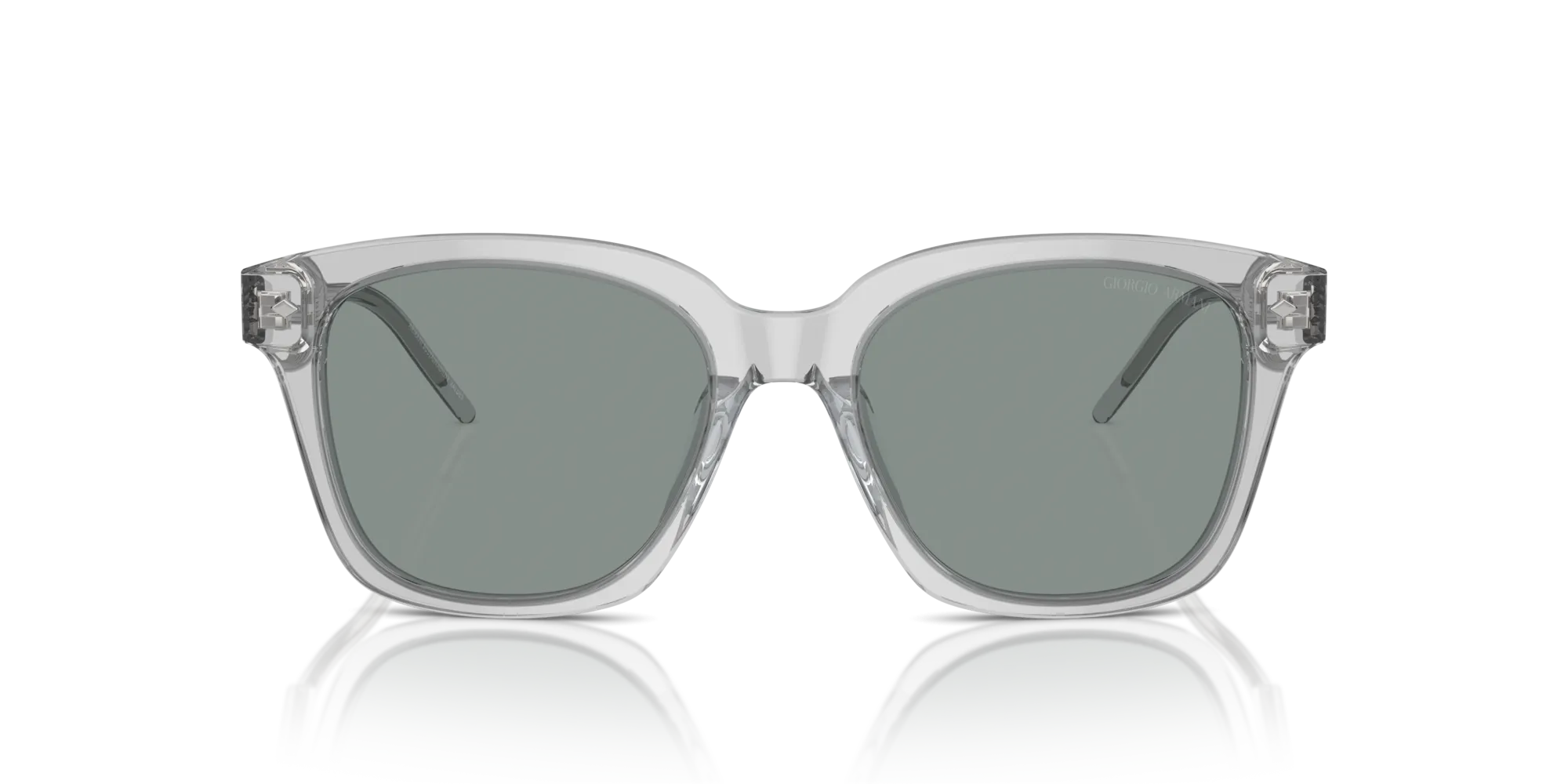 Giorgio Armani AR8210U 608056 Occhiali da sole Acetato Grigio Blu Squadrata Normale - immagine 3