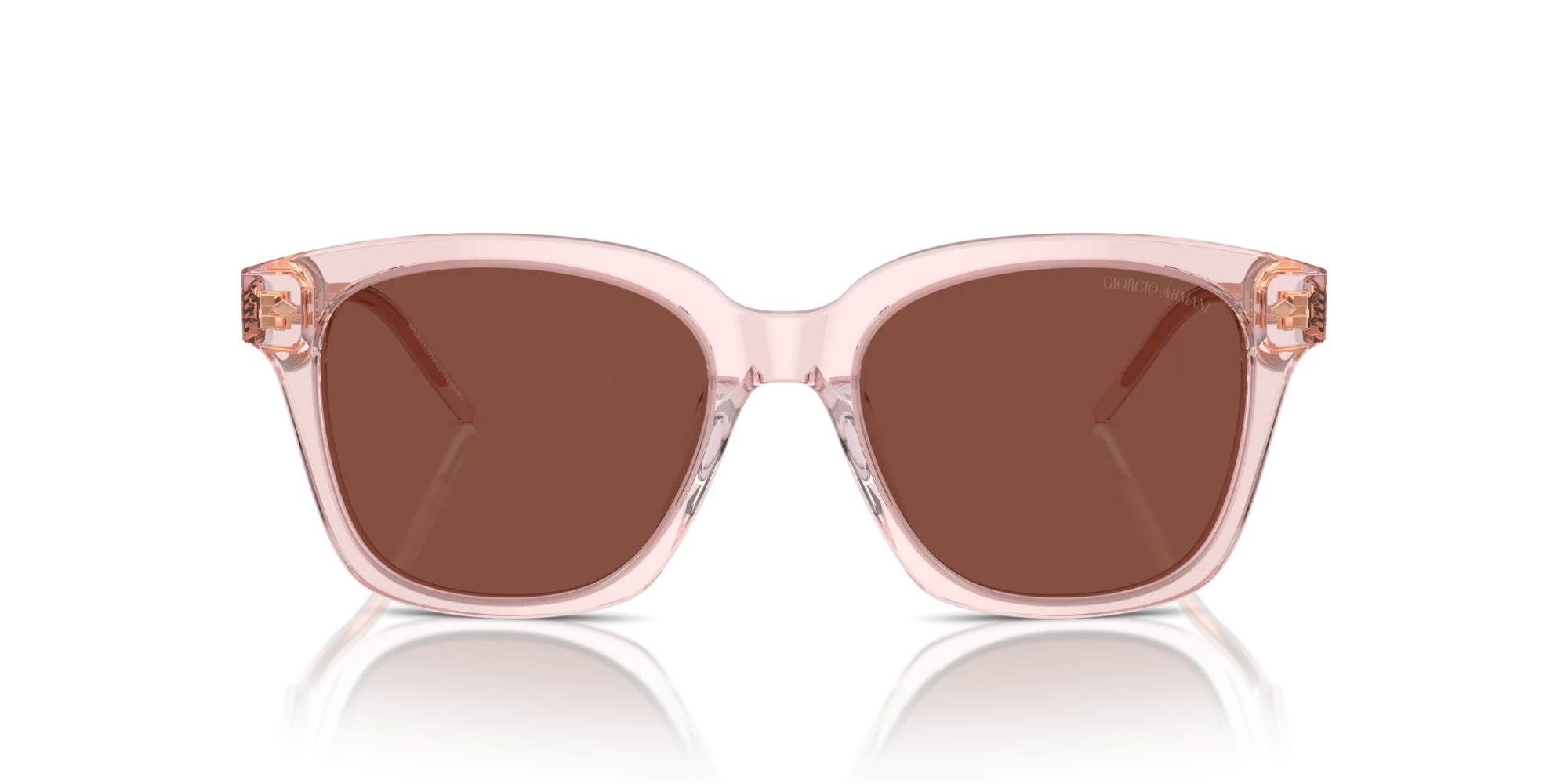 Giorgio Armani AR8210U 6073C5 Occhiali da sole Acetato Rosa Rosso Squadrata Normale - immagine 3