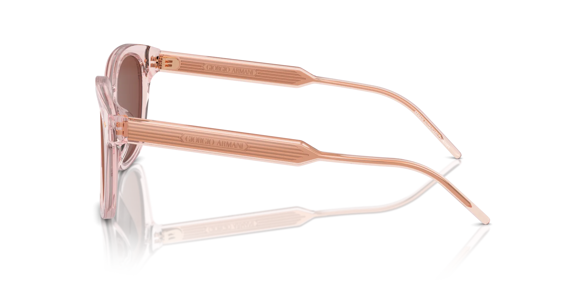 Giorgio Armani AR8210U 6073C5 Occhiali da sole Acetato Rosa Rosso Squadrata Normale - immagine 4