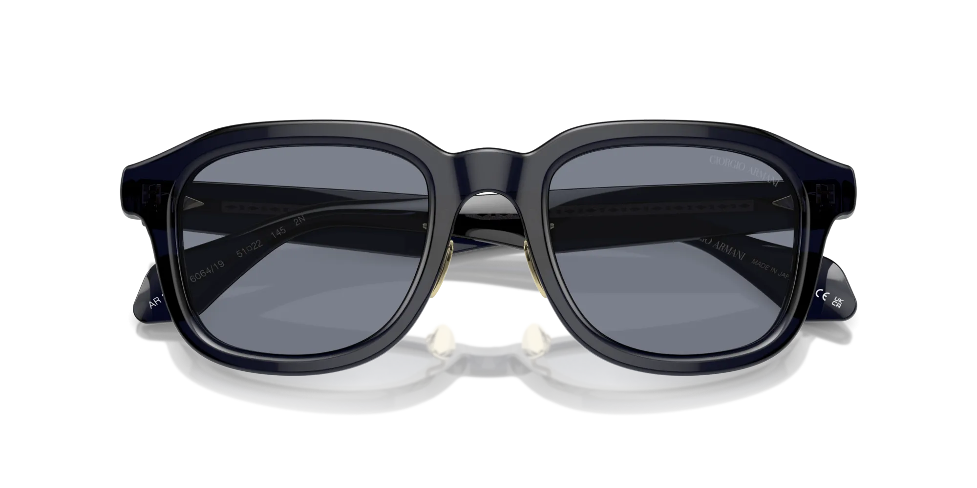 Giorgio Armani AR8206 606419 Occhiali da sole Acetato Blu Blu Squadrata Normale - immagine 2