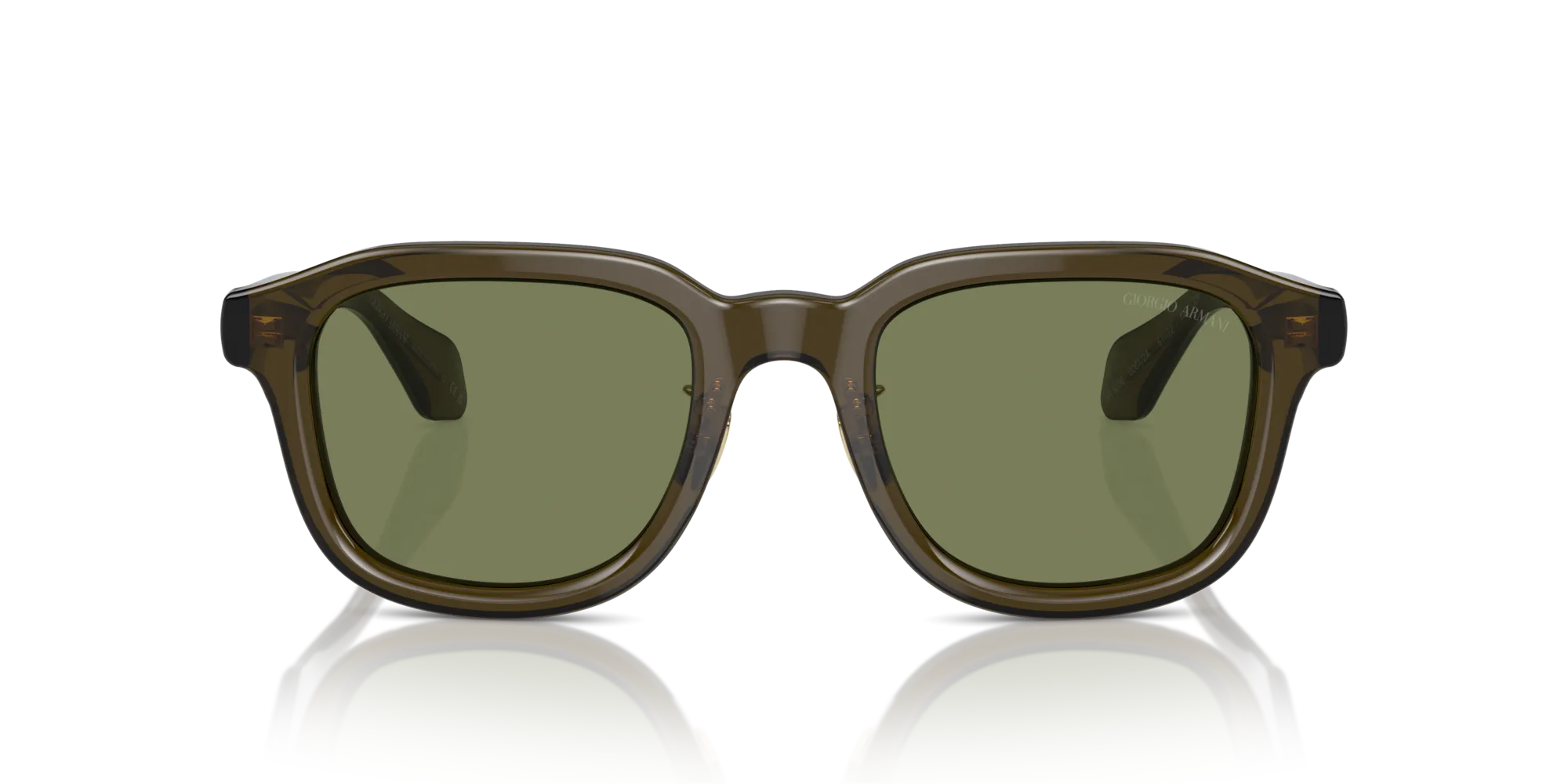 Giorgio Armani AR8206 60612A Occhiali da sole Acetato Verde Verde Squadrata Normale - immagine 3