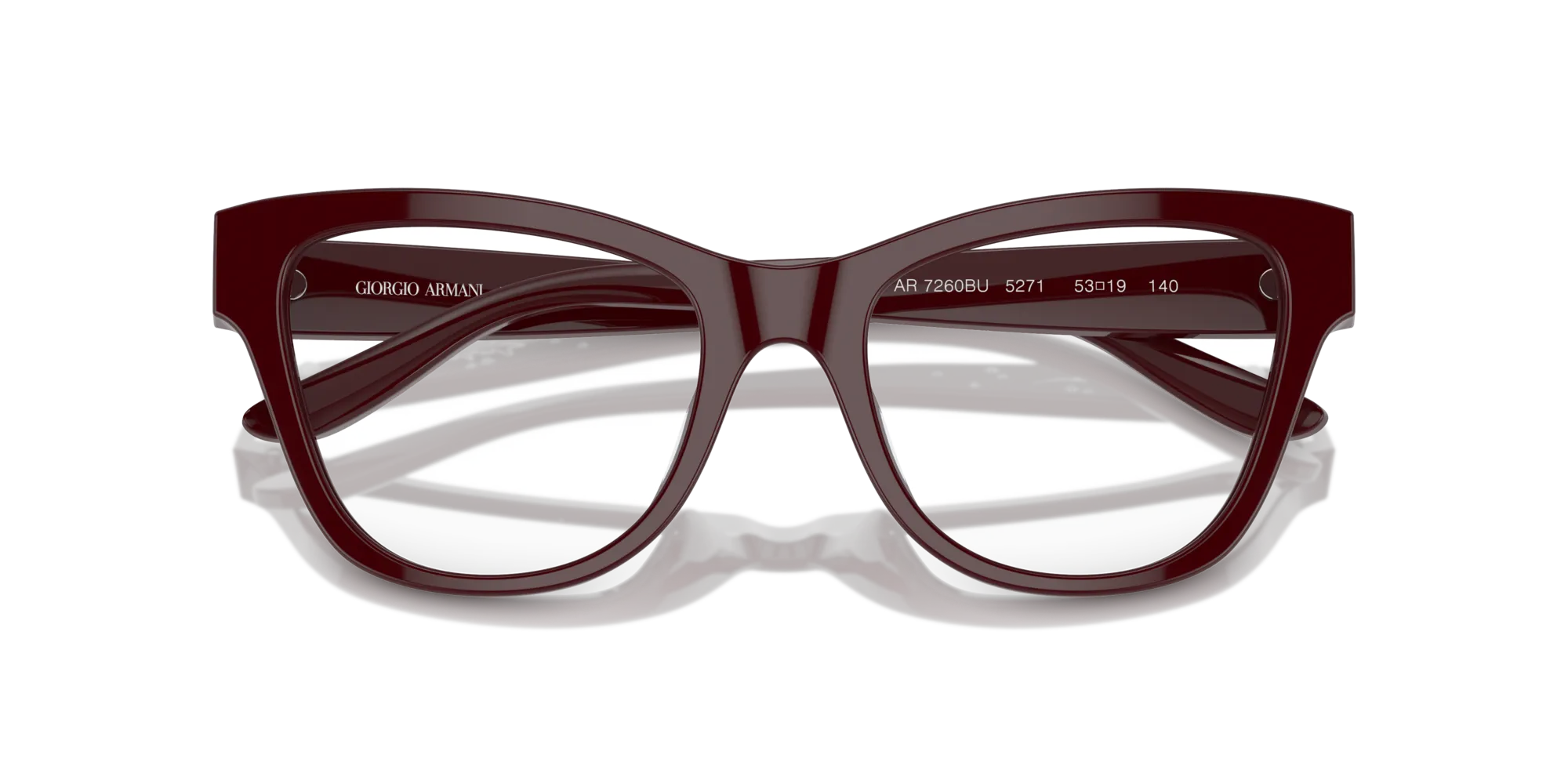Giorgio Armani AR7260BU 5721 Montature da vista Acetato Rosso Cat Eye Normale - immagine 2
