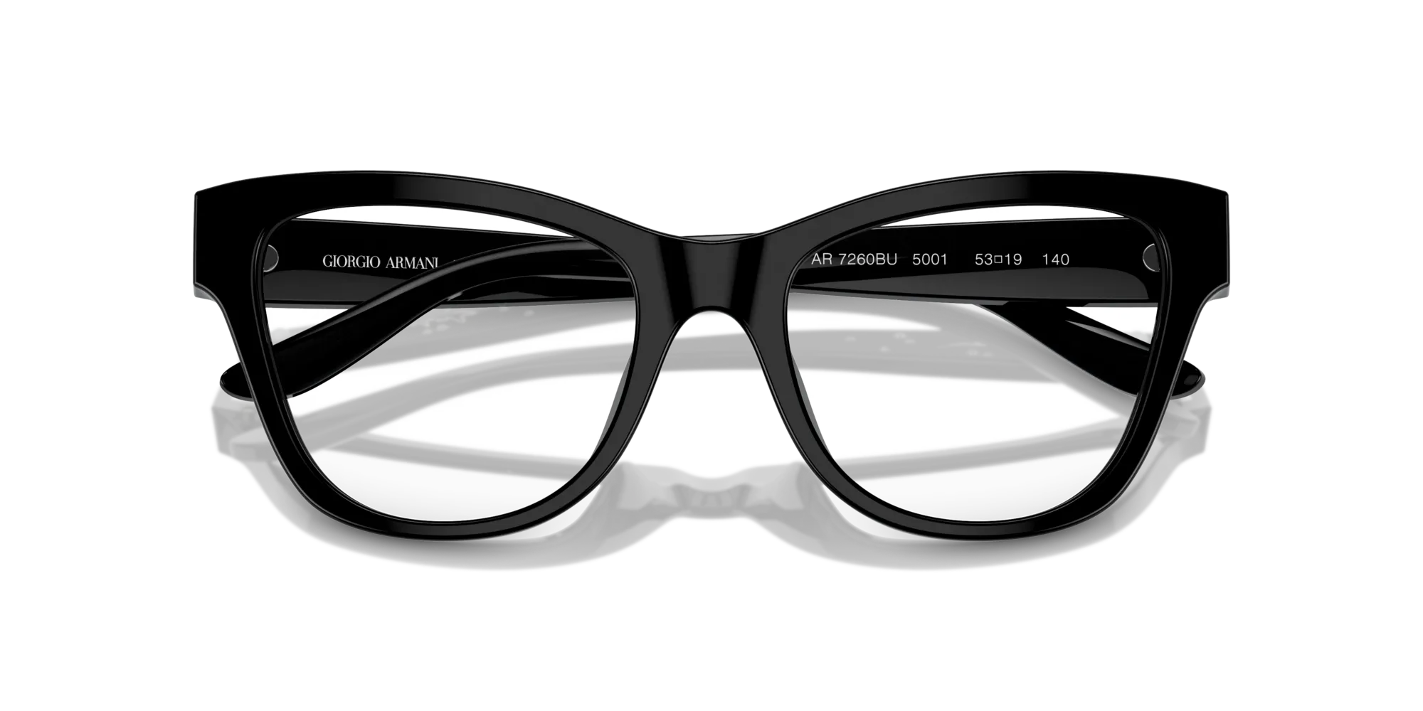 Giorgio Armani AR7260BU 5001 Montature da vista Acetato Nero Cat Eye Normale - immagine 2