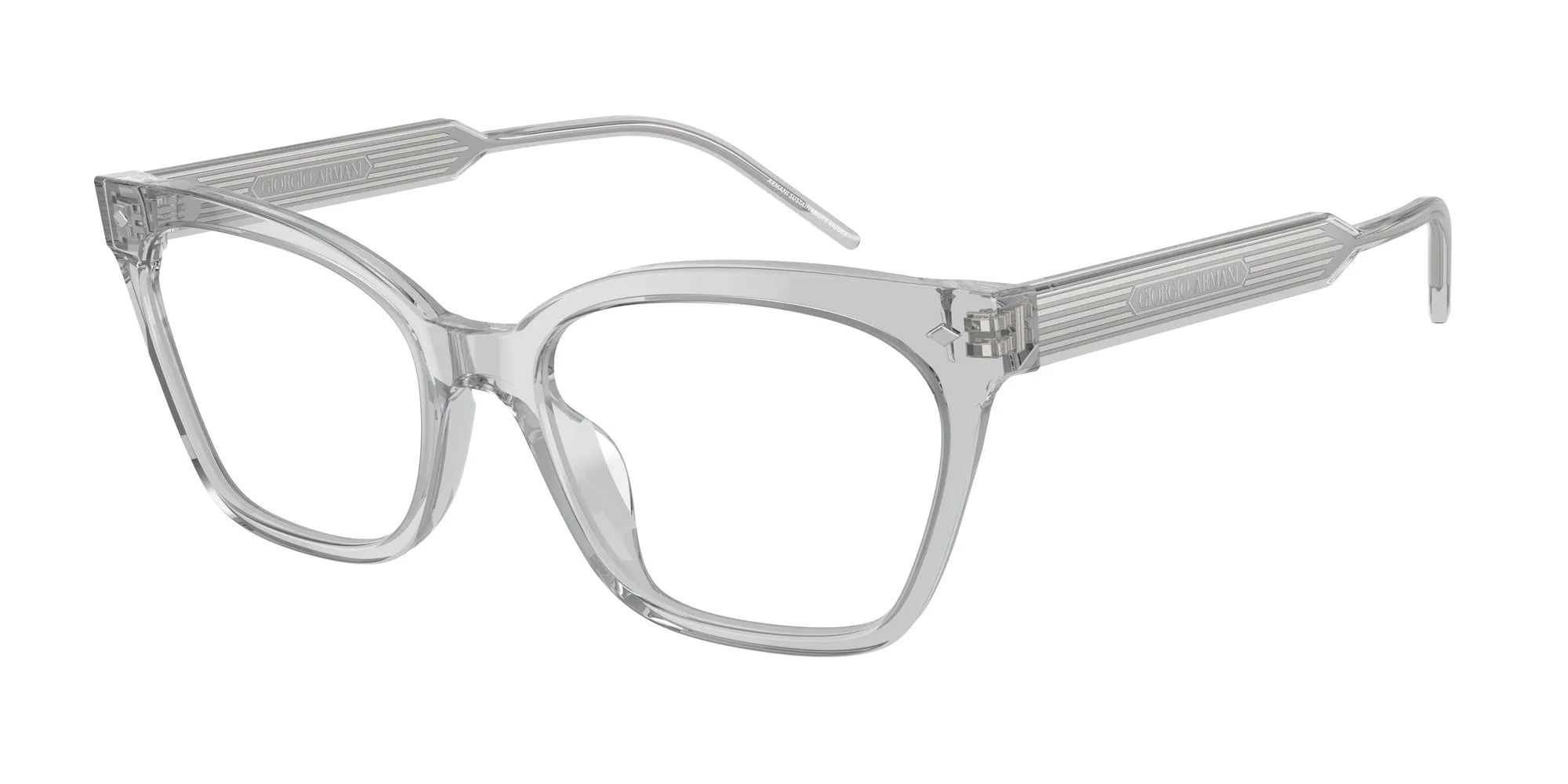 Giorgio Armani AR7257U 6080 Montature da vista Acetato Grigio Cat Eye Normale - immagine 1