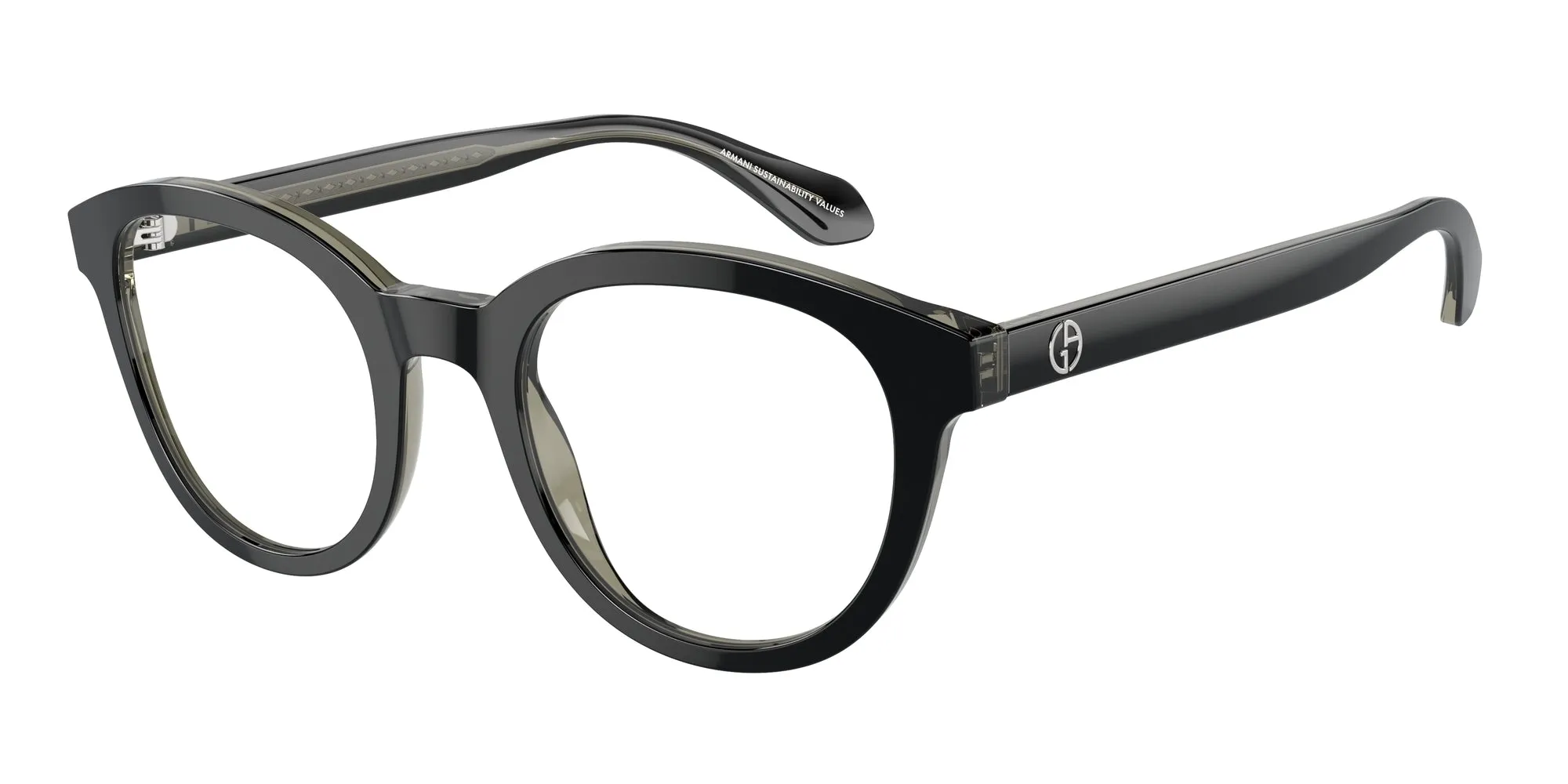 Giorgio Armani AR7256 6087 Montature da vista Acetato Nero Pantos Normale - immagine 1