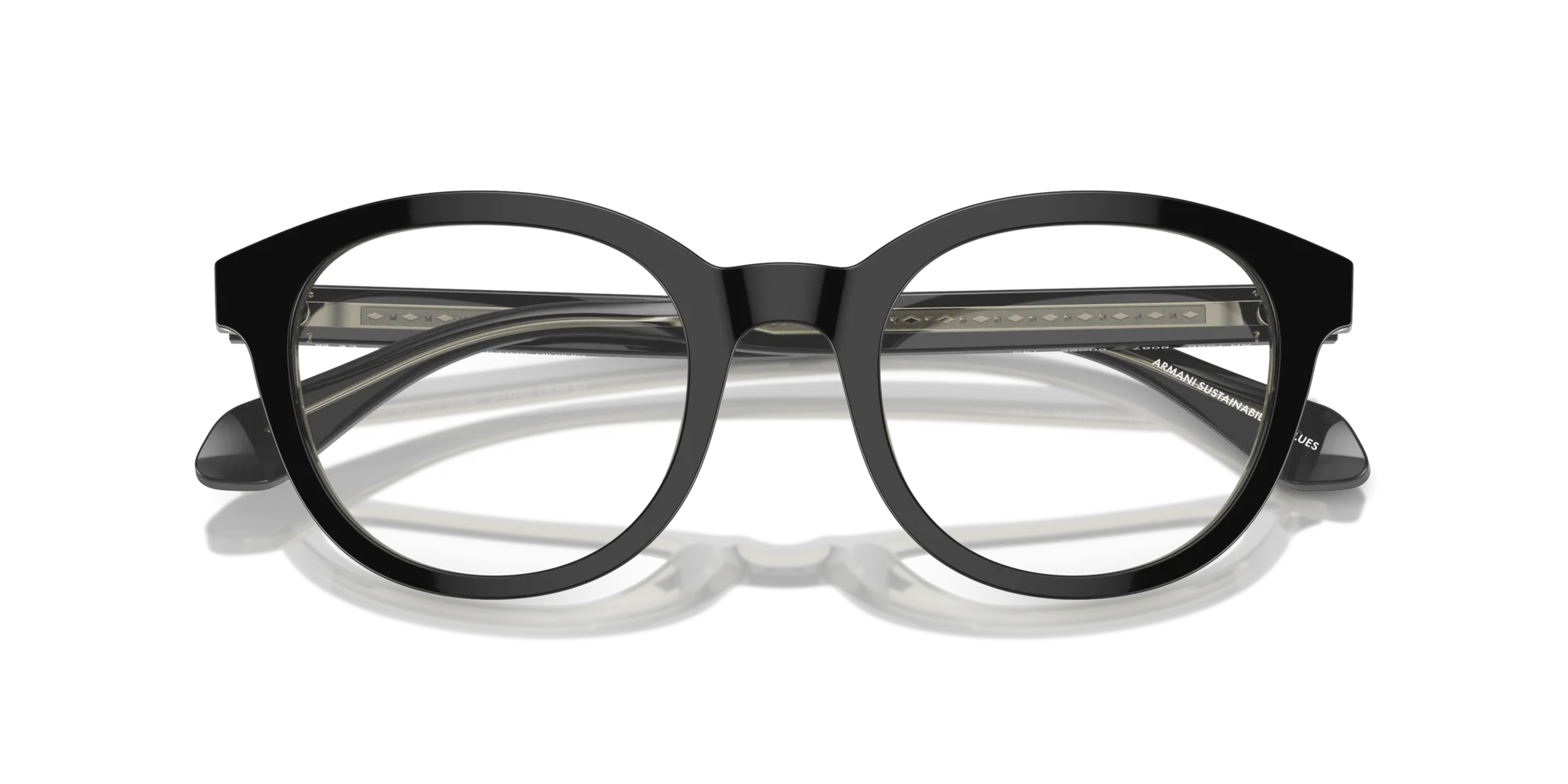 Giorgio Armani AR7256 6087 Montature da vista Acetato Nero Pantos Normale - immagine 2