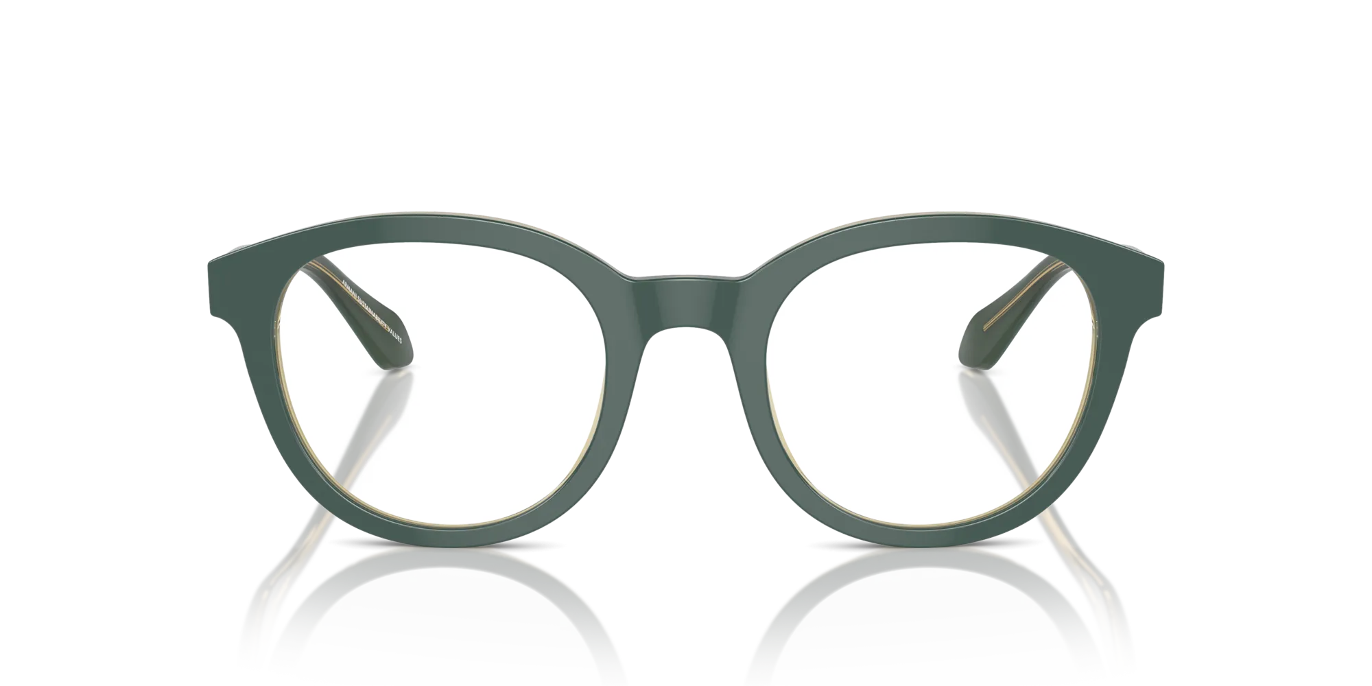 Giorgio Armani AR7256 6086 Montature da vista Acetato Verde Trasparente Pantos Normale - immagine 3