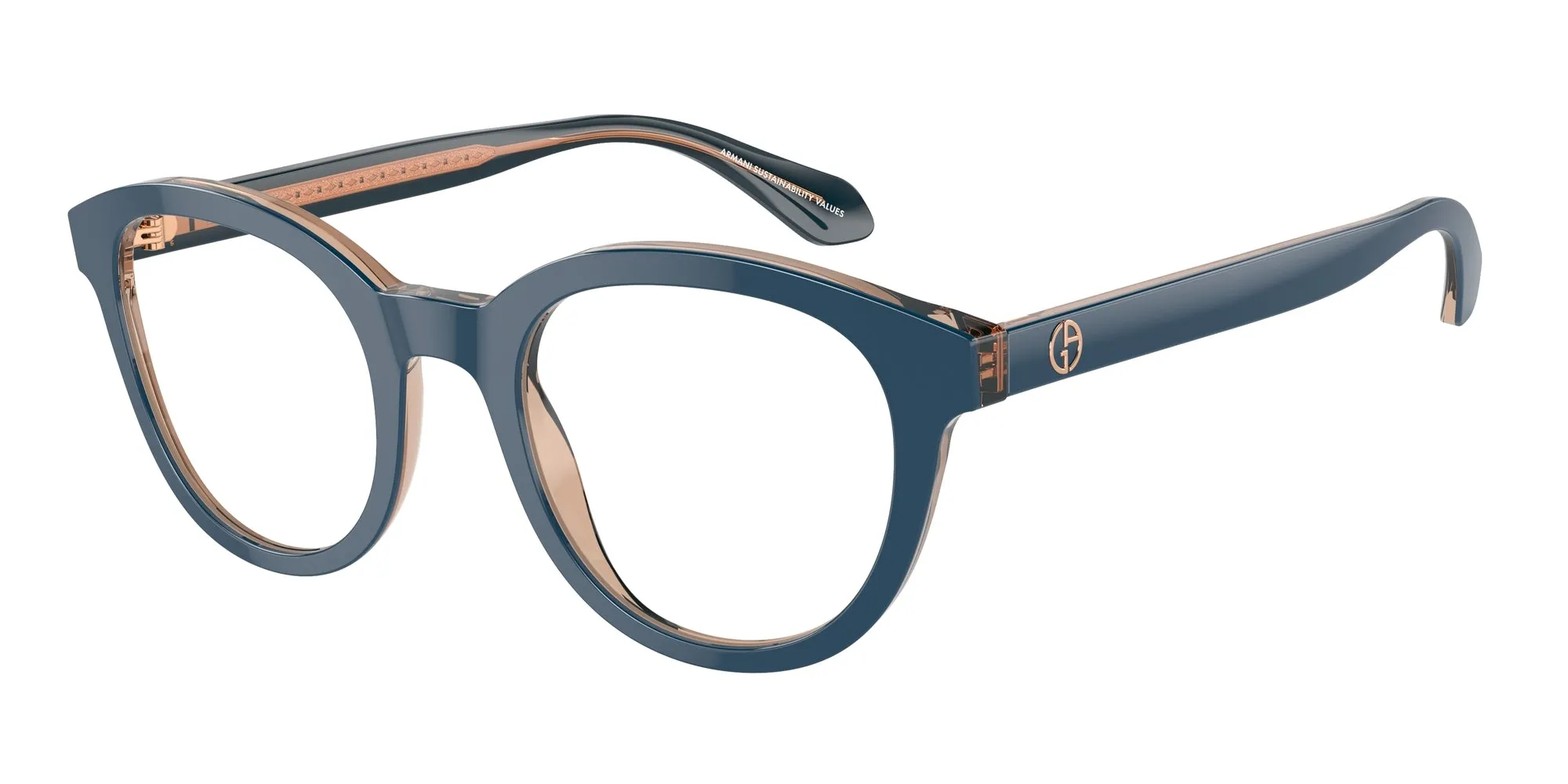 Giorgio Armani AR7256 6085 Montature da vista Acetato Blu Pantos Normale - immagine 1
