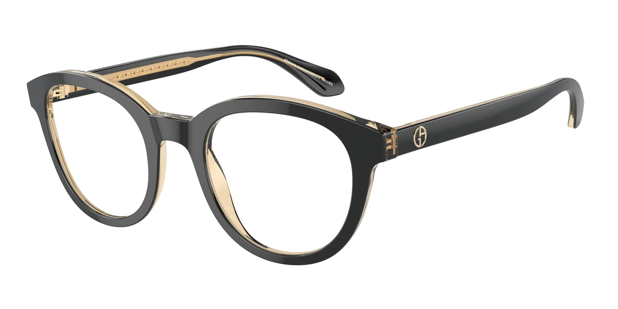 Giorgio Armani AR7256 6084 Montature da vista Acetato Nero Pantos Normale - immagine 1