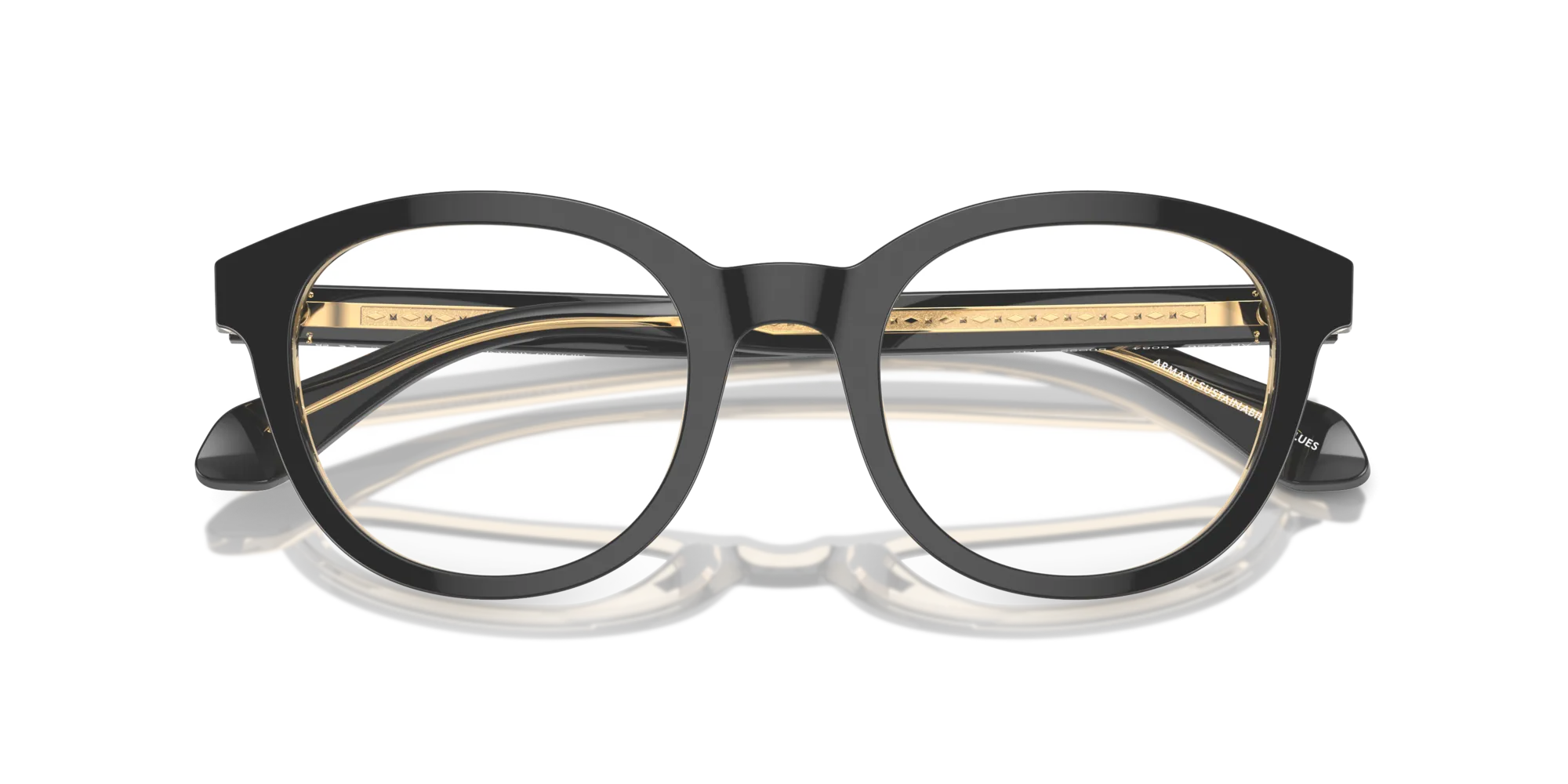 Giorgio Armani AR7256 6084 Montature da vista Acetato Nero Pantos Normale - immagine 2