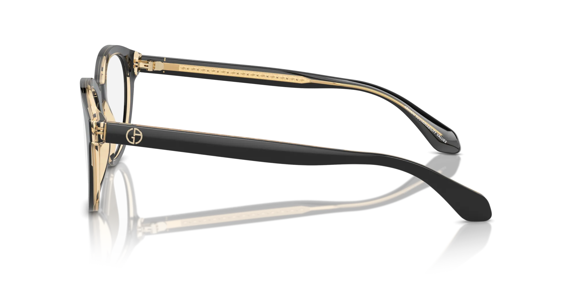 Giorgio Armani AR7256 6084 Montature da vista Acetato Nero Pantos Normale - immagine 4