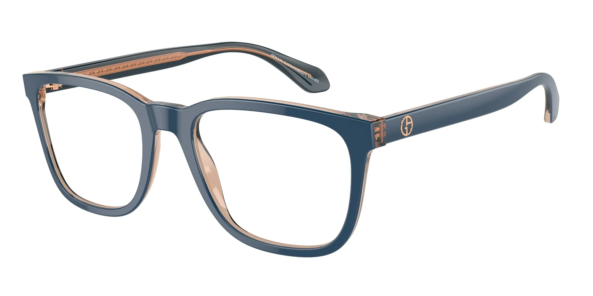 Giorgio Armani AR7255 6085 Montature da vista Acetato Blu Pillow Normale - immagine 1
