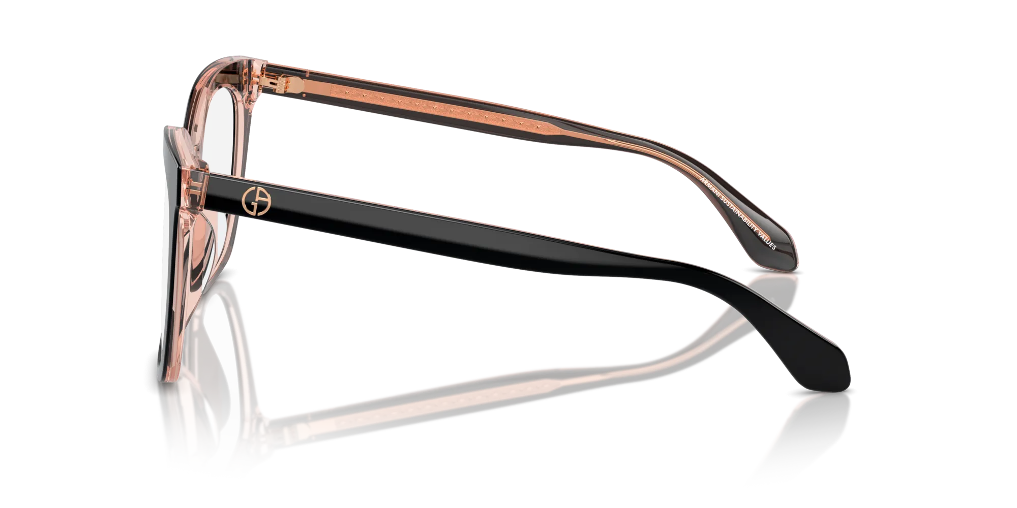 Giorgio Armani AR7254U 6089 Montature da vista Acetato Nero Squadrata Normale - immagine 4