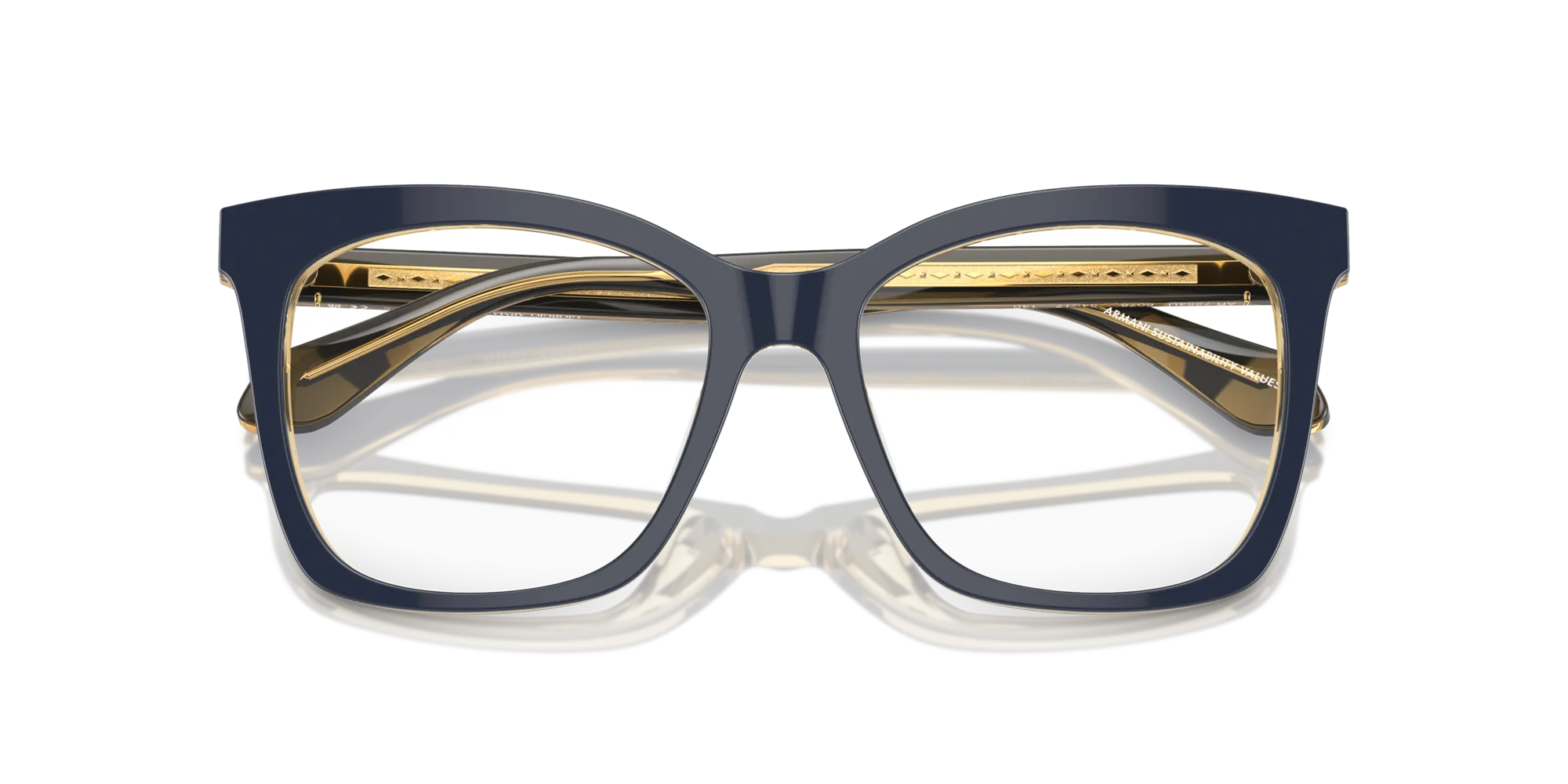 Giorgio Armani AR7254U 6078 Montature da vista Acetato Blu Squadrata Normale - immagine 2