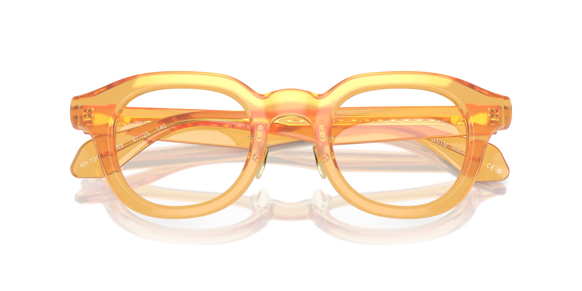Giorgio Armani AR7253 6063 Montature da vista Acetato Giallo Pantos Normale - immagine 2