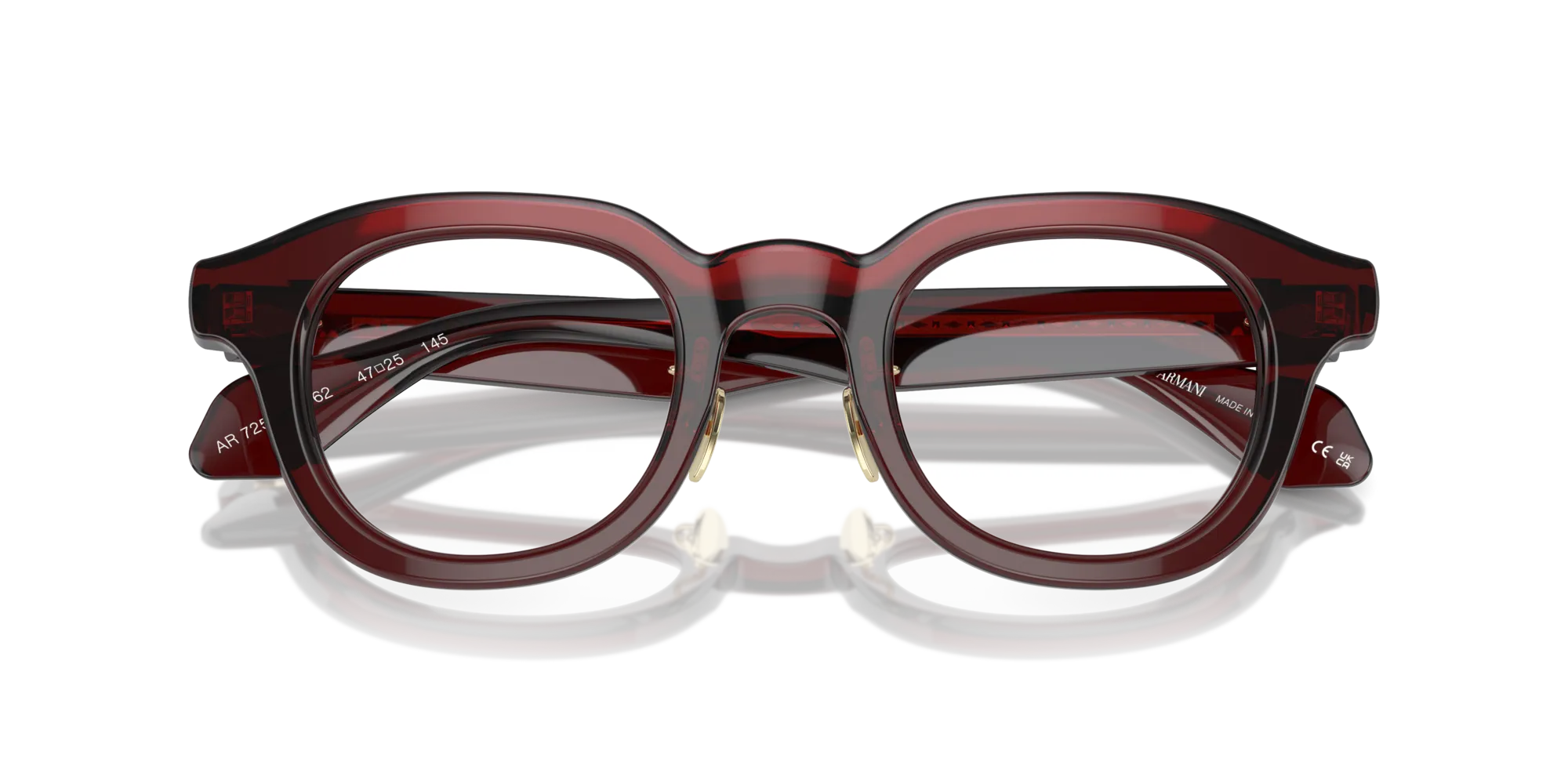Giorgio Armani AR7253 6062 Montature da vista Acetato Marrone Pantos Normale - immagine 2