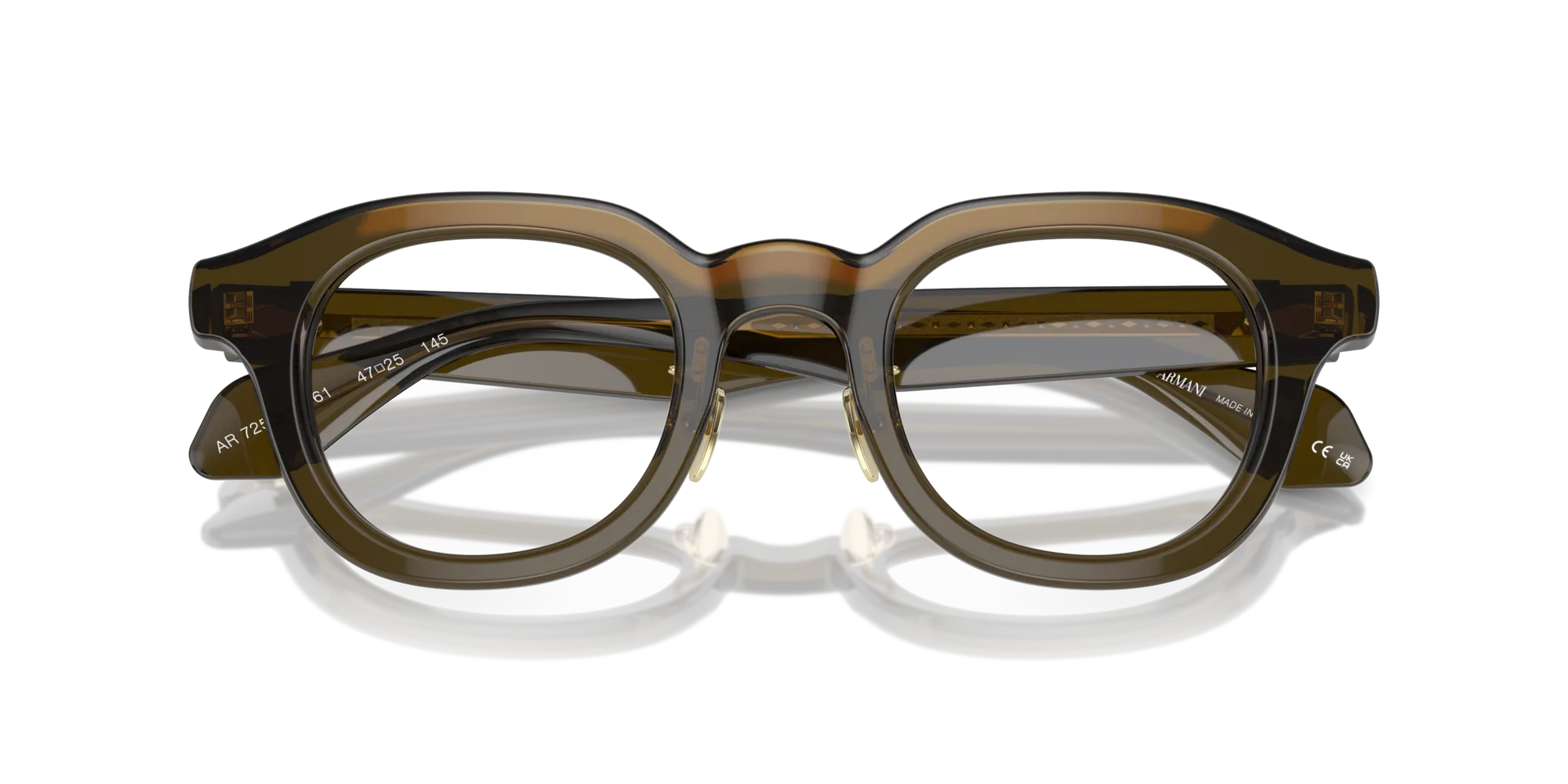 Giorgio Armani AR7253 6061 Montature da vista Acetato Verde Pantos Normale - immagine 2