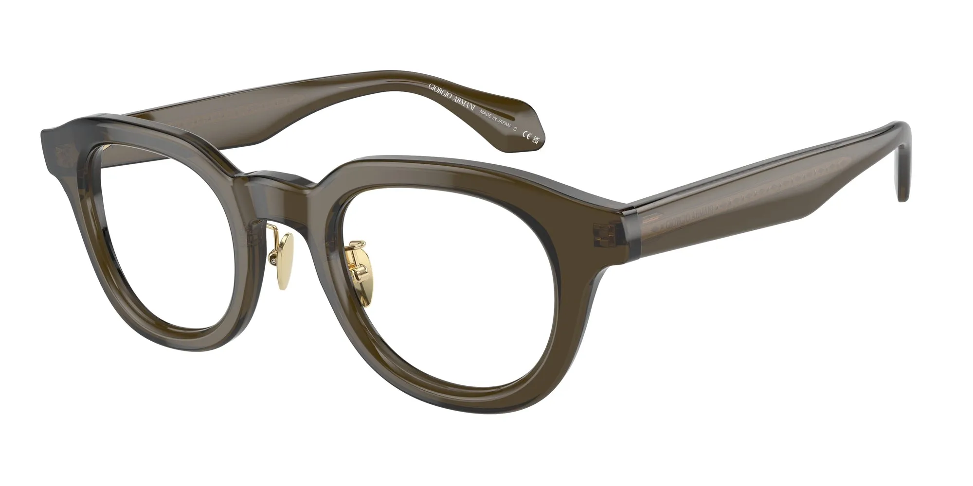 Giorgio Armani AR7253 6061 Montature da vista Acetato Verde Trasparente Pantos Normale - immagine 1