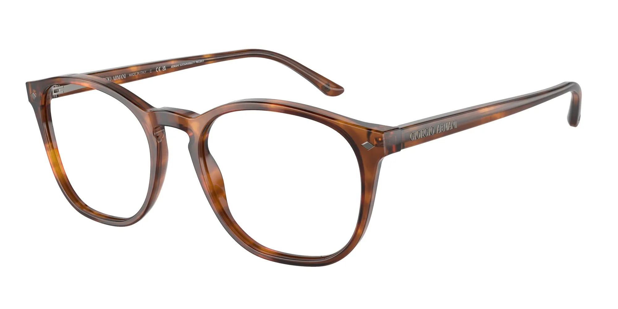Giorgio Armani AR7074 5988 Montature da vista Acetato Tartaruga Pantos Normale - immagine 1